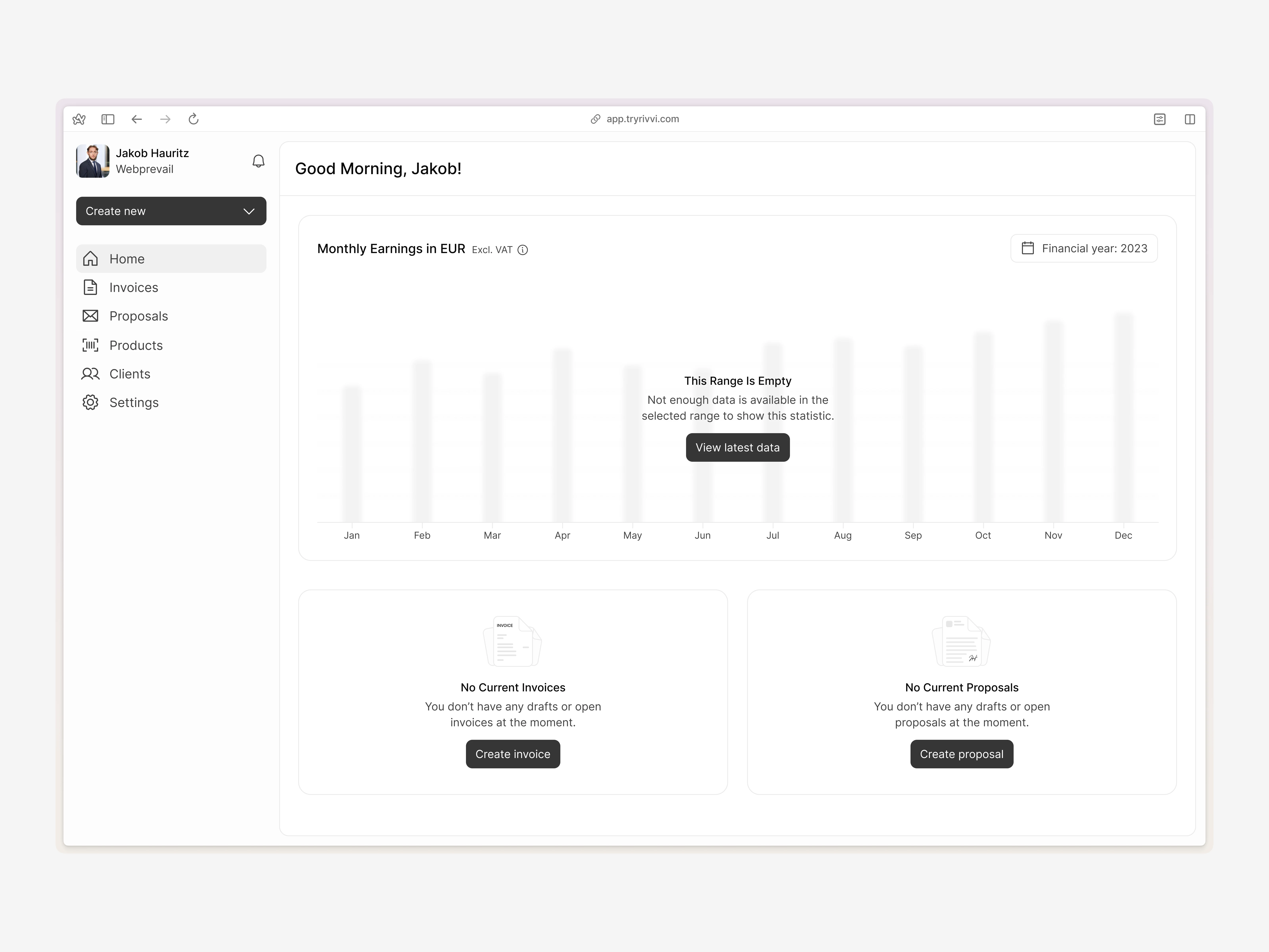 Dashboard Empty States