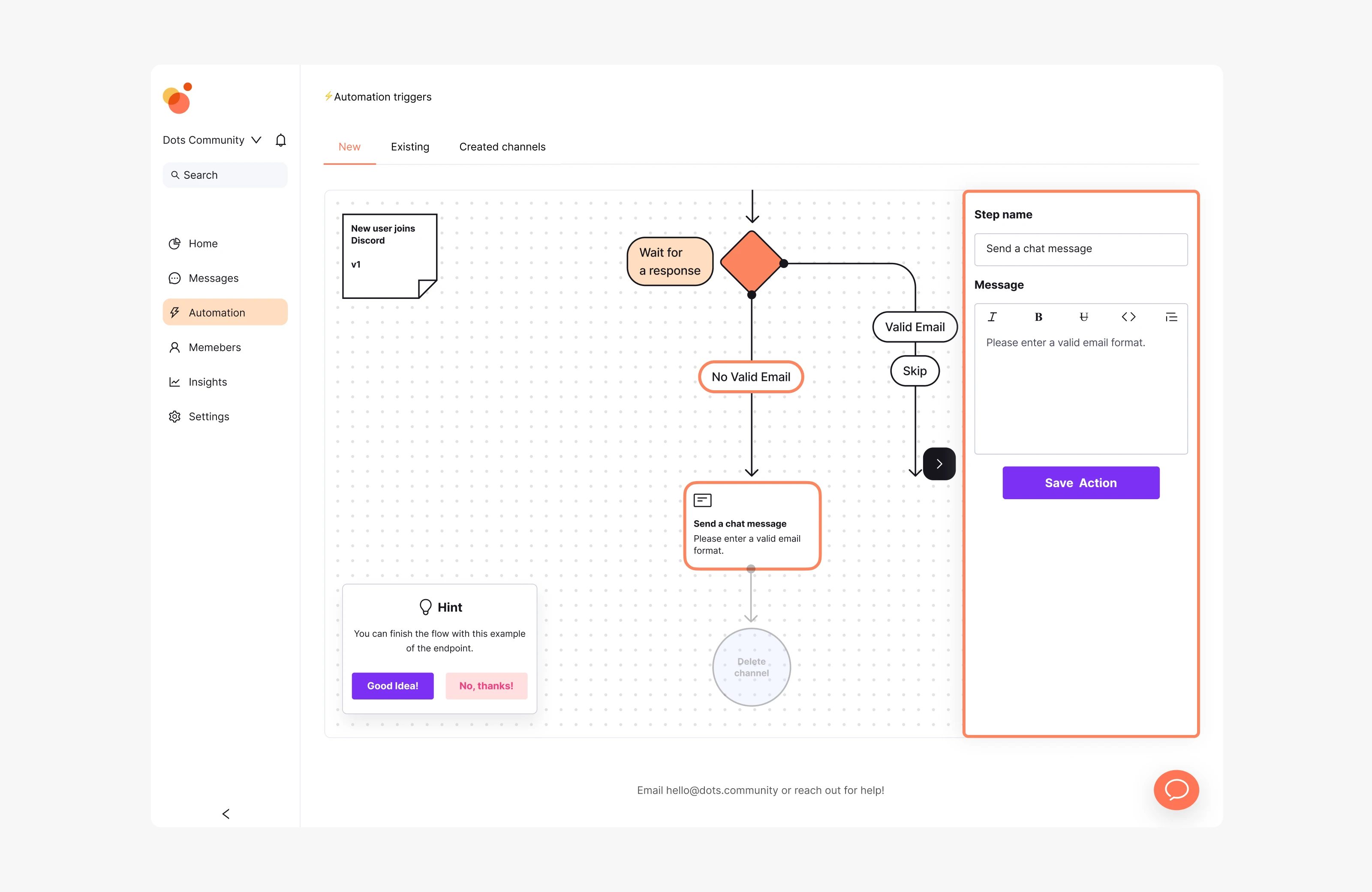 Adding an additional step to the automation process