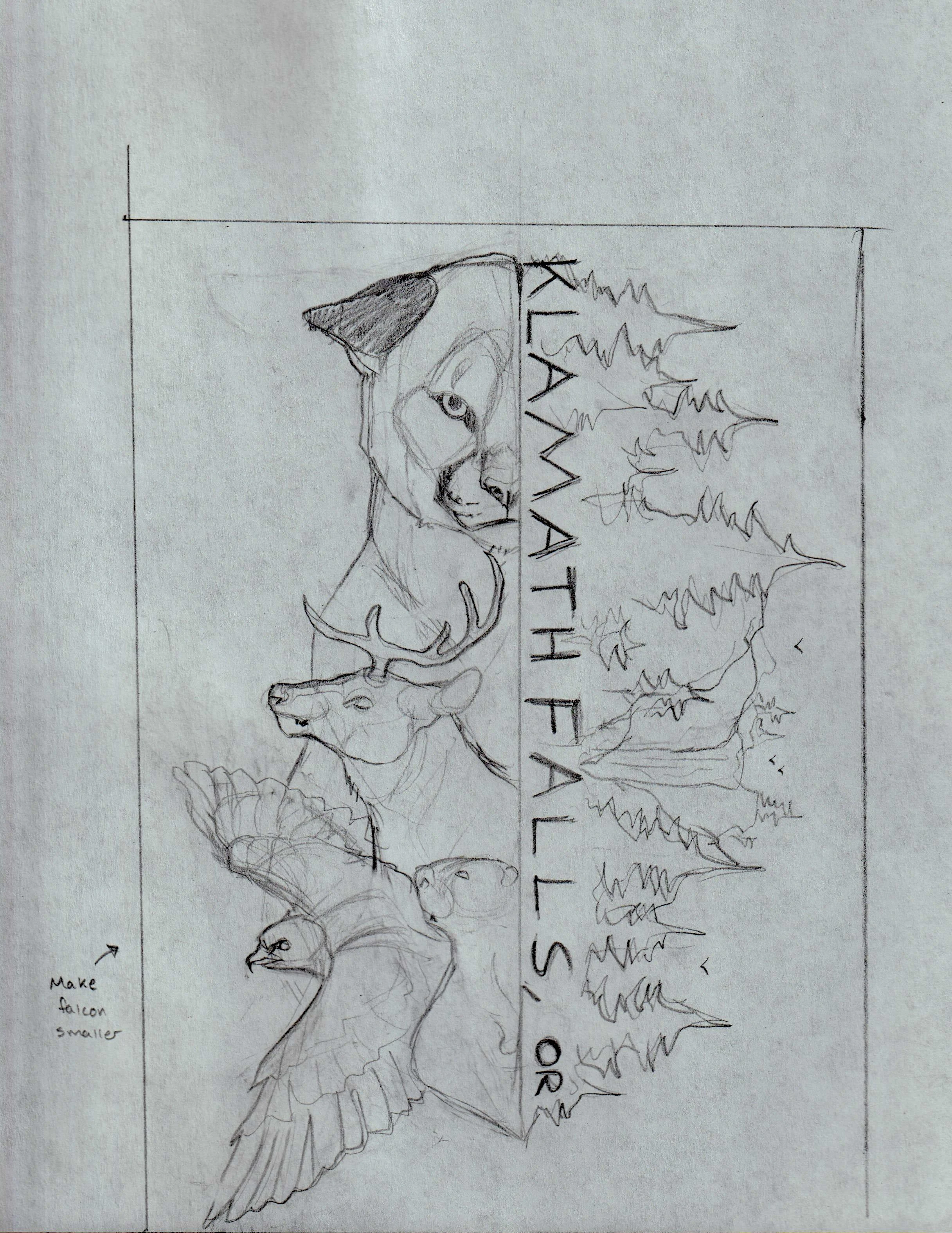 Poster final concept sketch