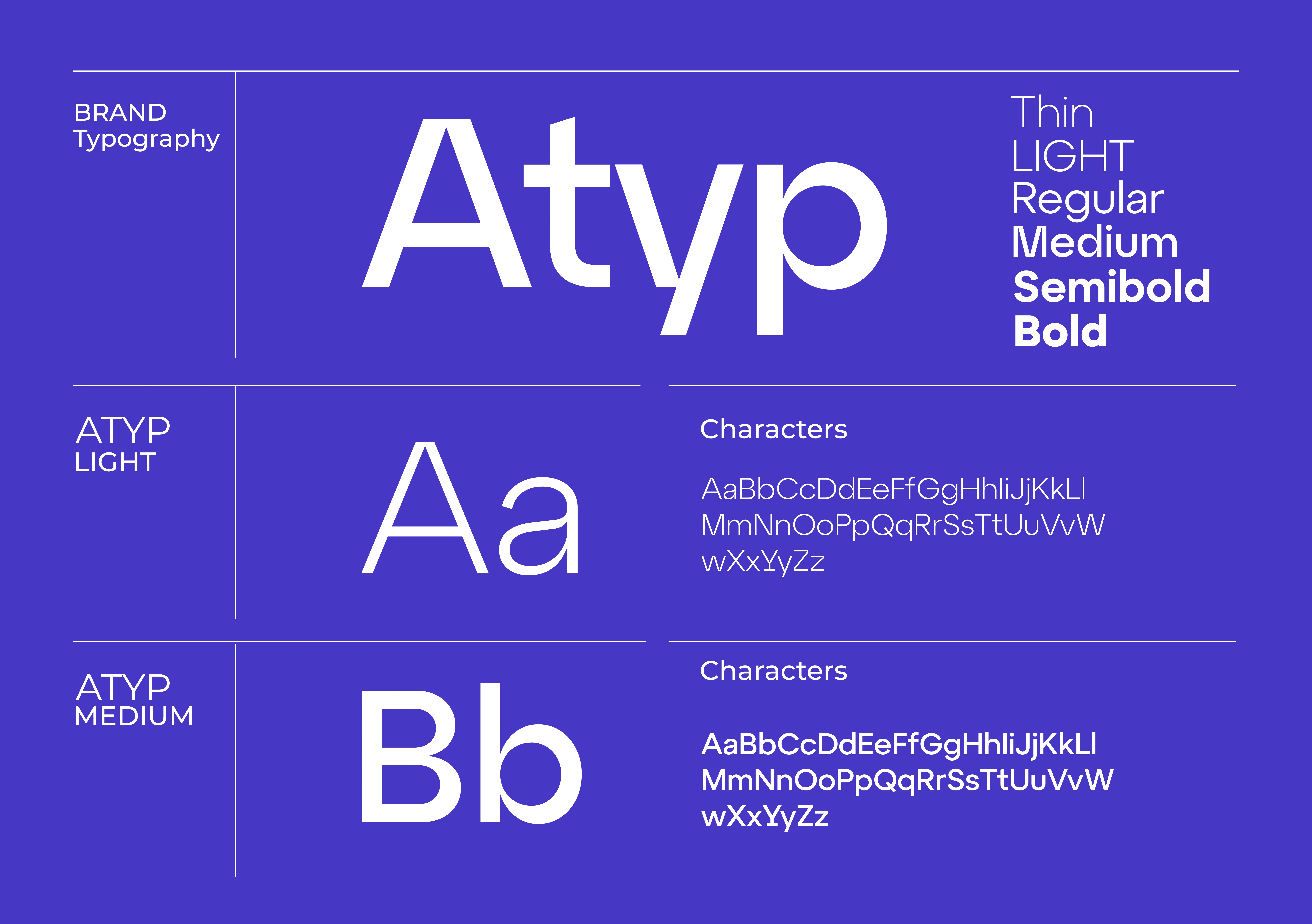 Echosense typography