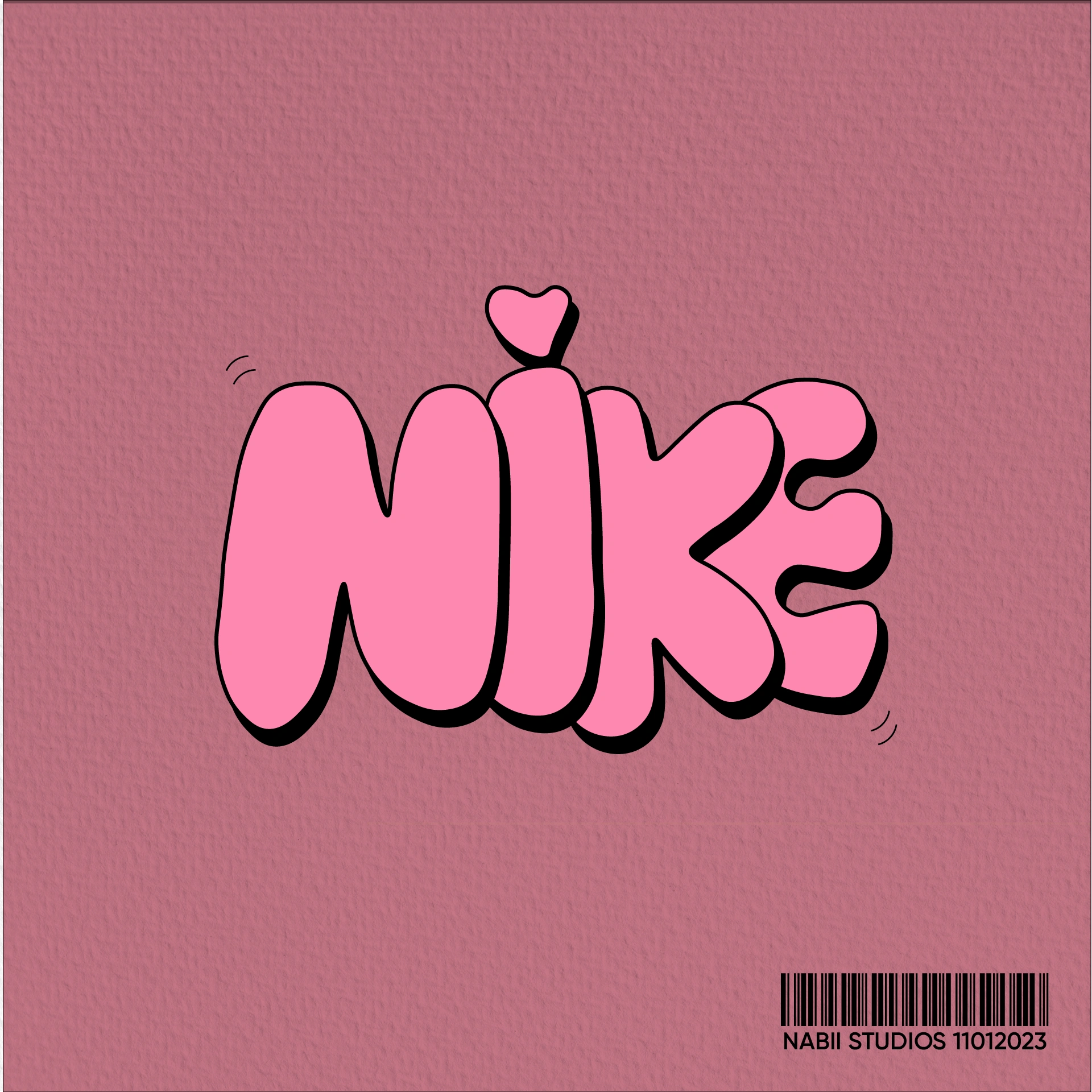 Nike hand drawn typography 