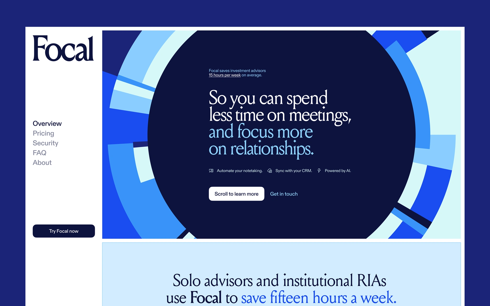 Landing page