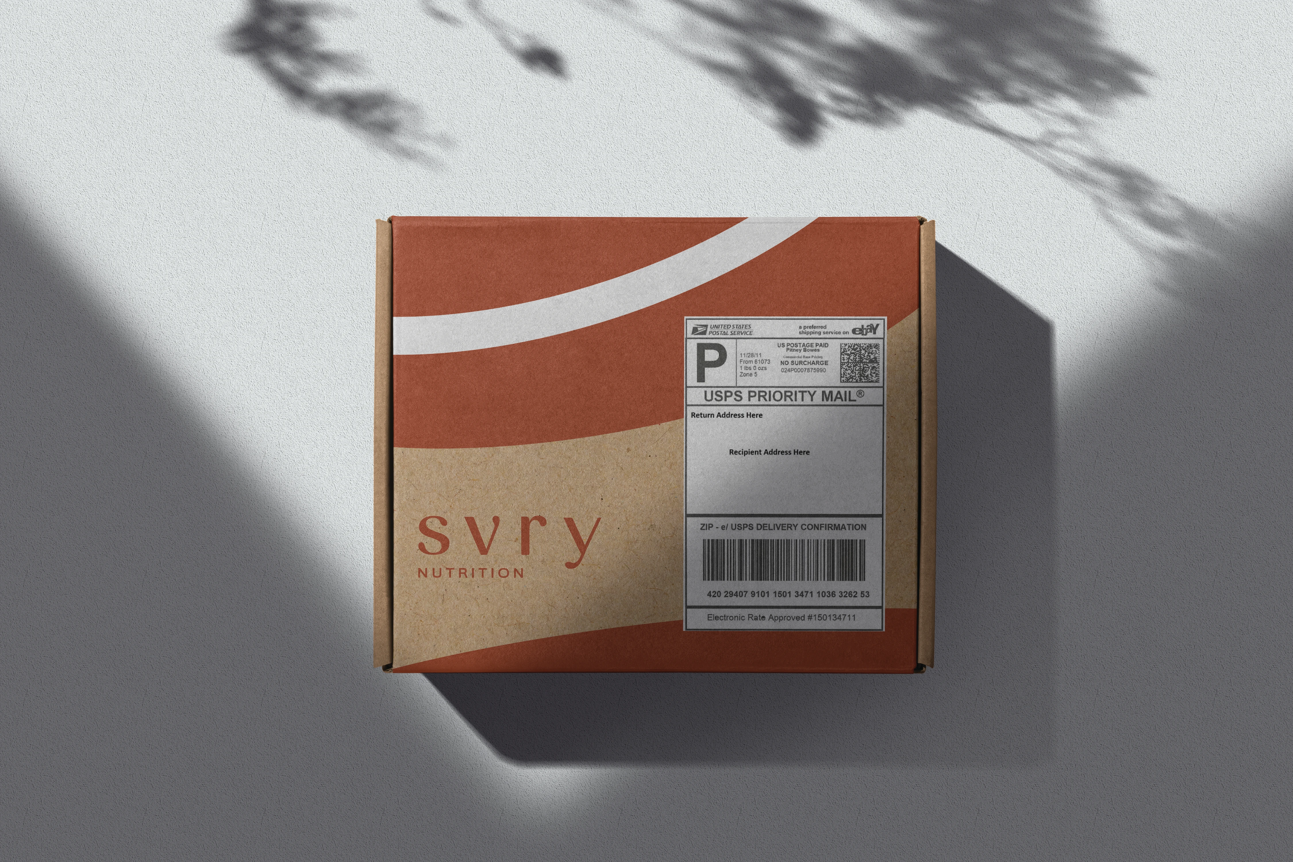 Shipping box mockup