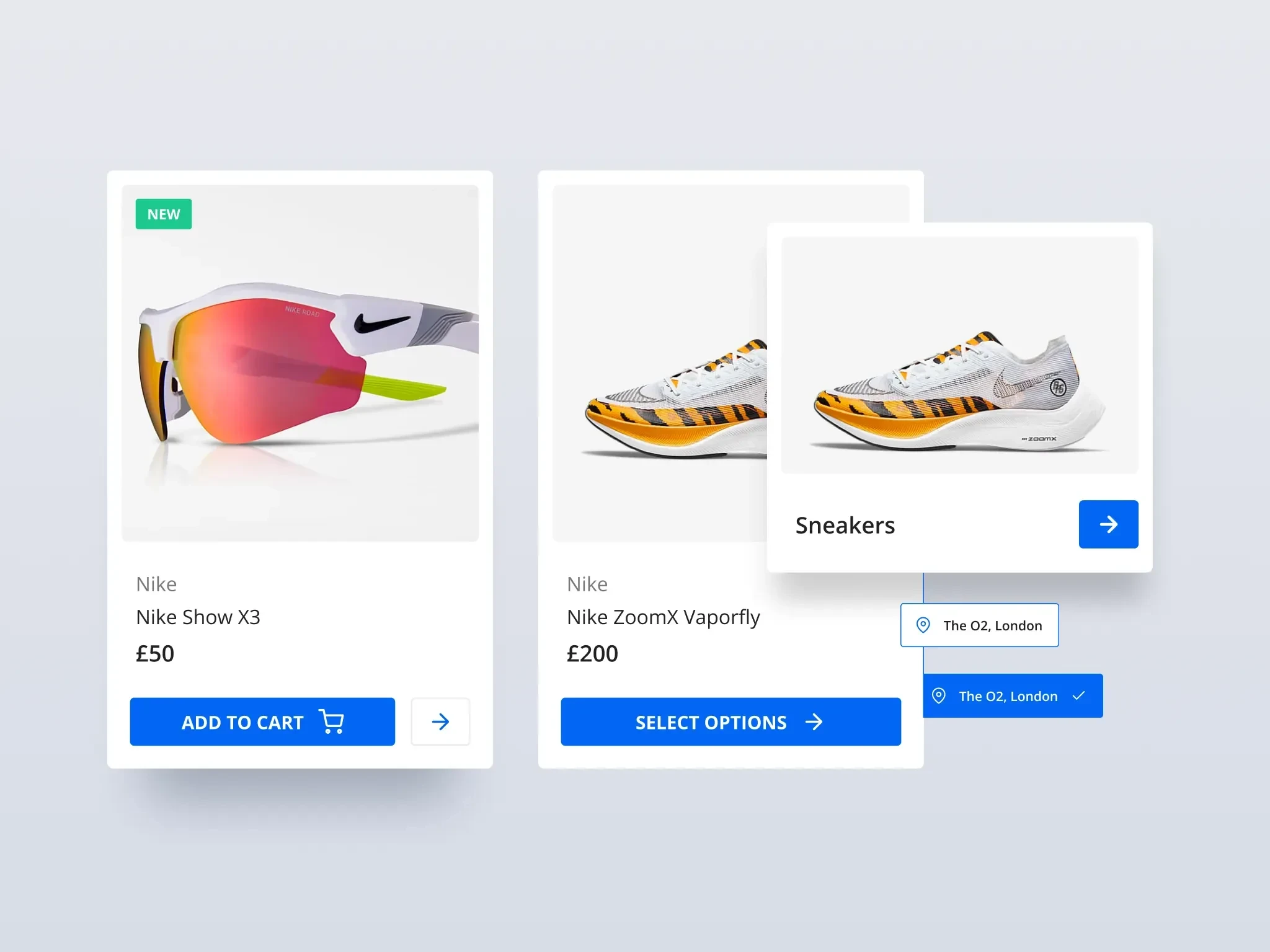 Product cards