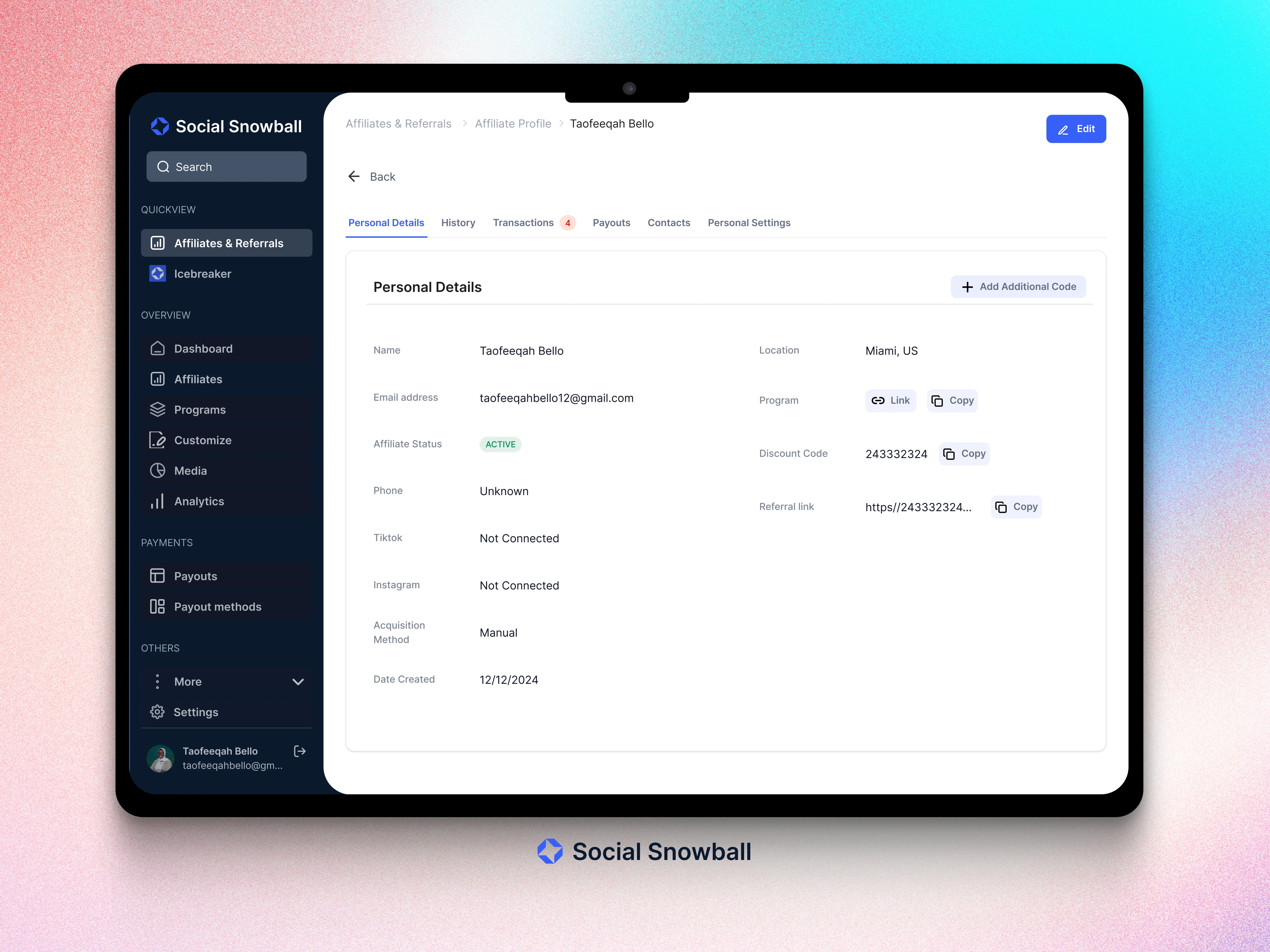 UI Mockup