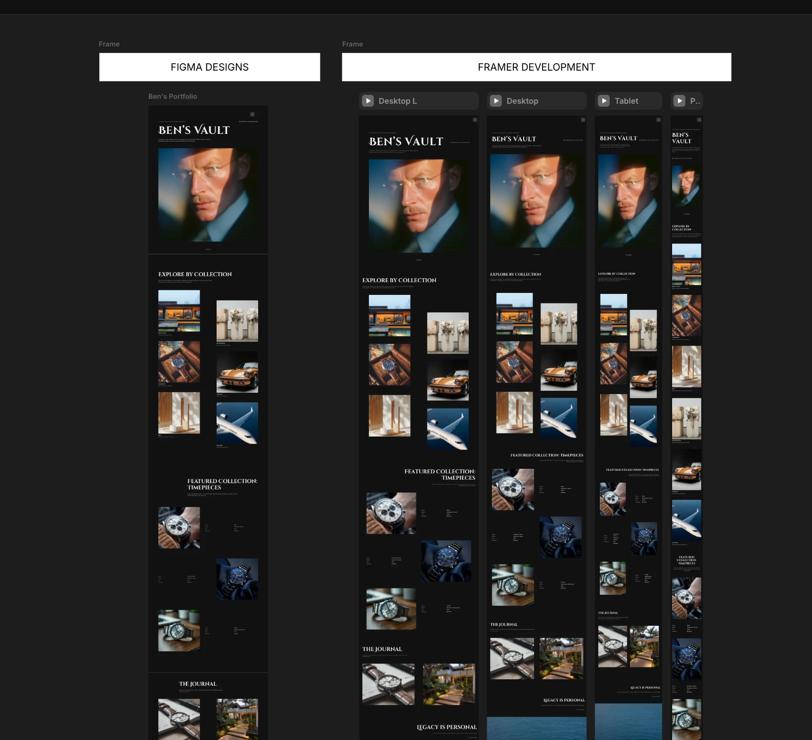 Figma designs & Framer Developemnt