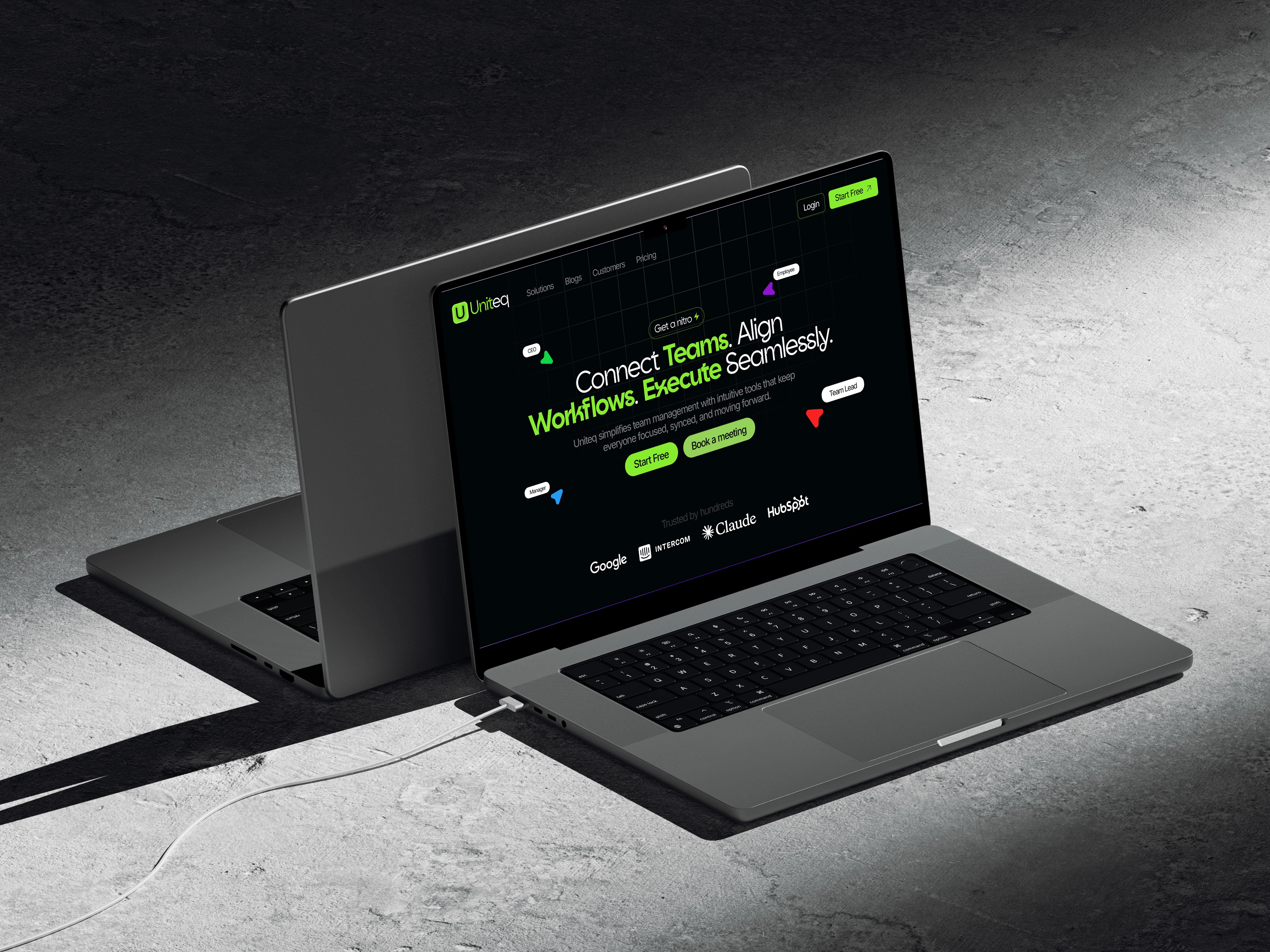 Creative landing page