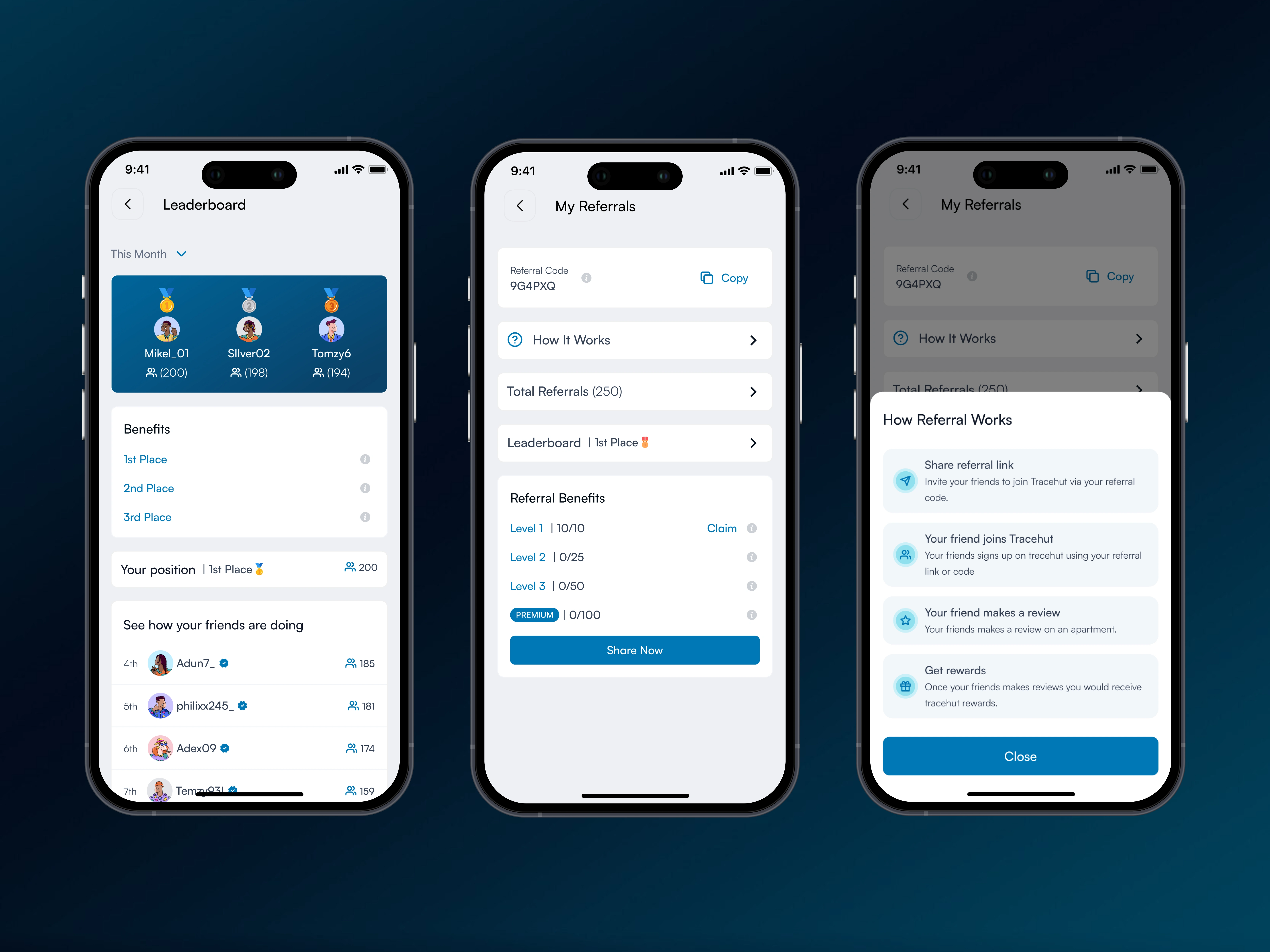 Gamification and reward system on Tracehut