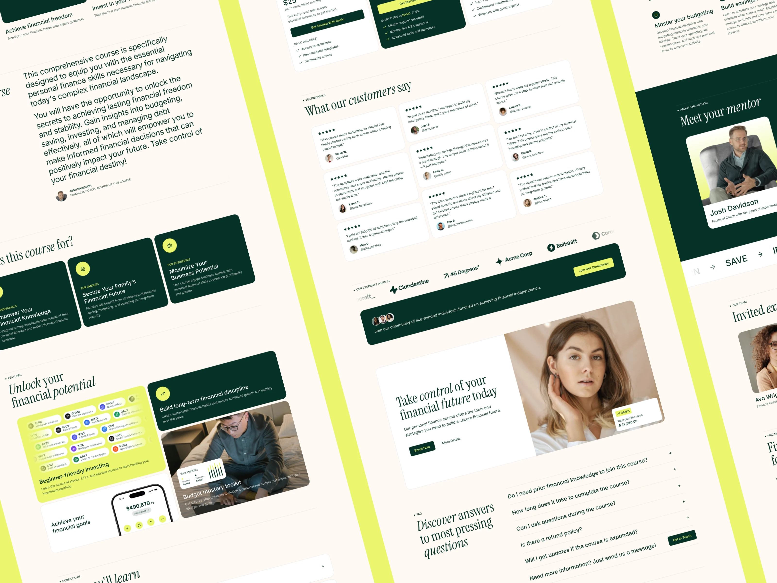 Finlaxy — Education Landing Page Template Preview