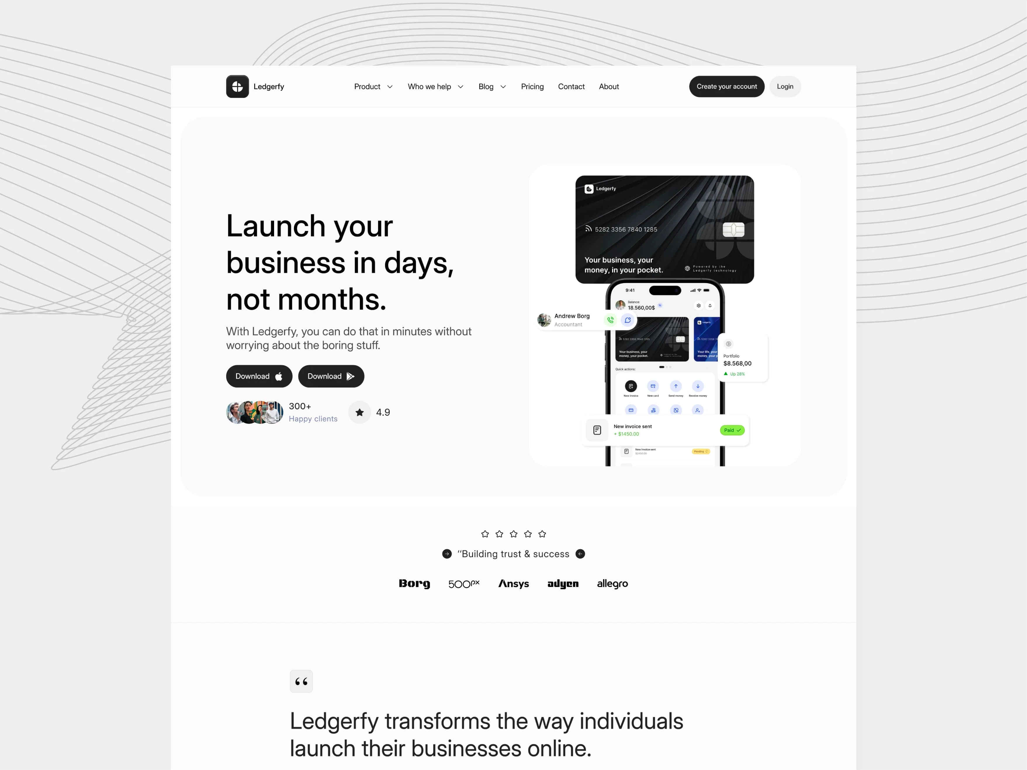 Home page