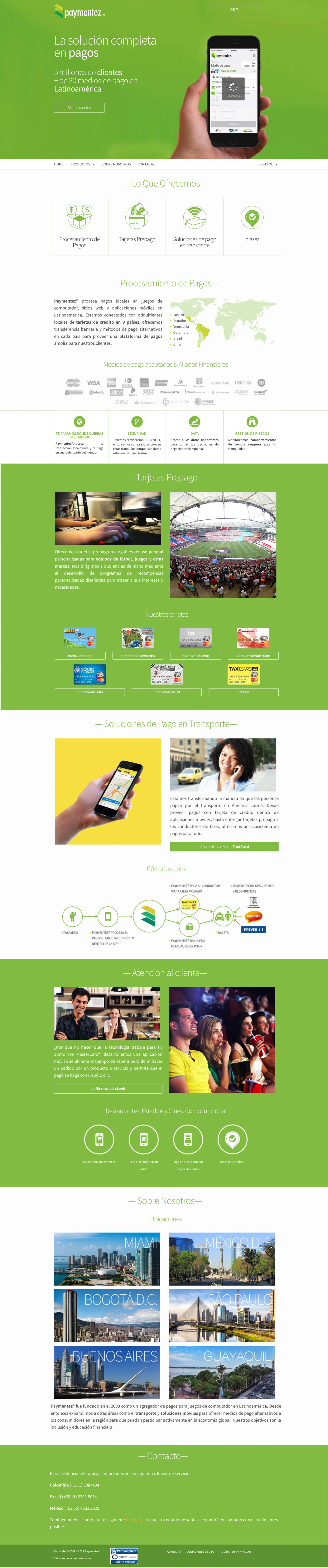 Landing page