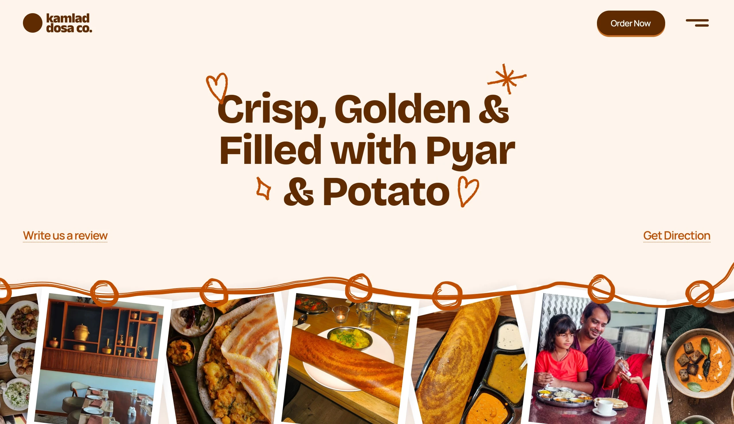 India Restaurant Chain Website Design