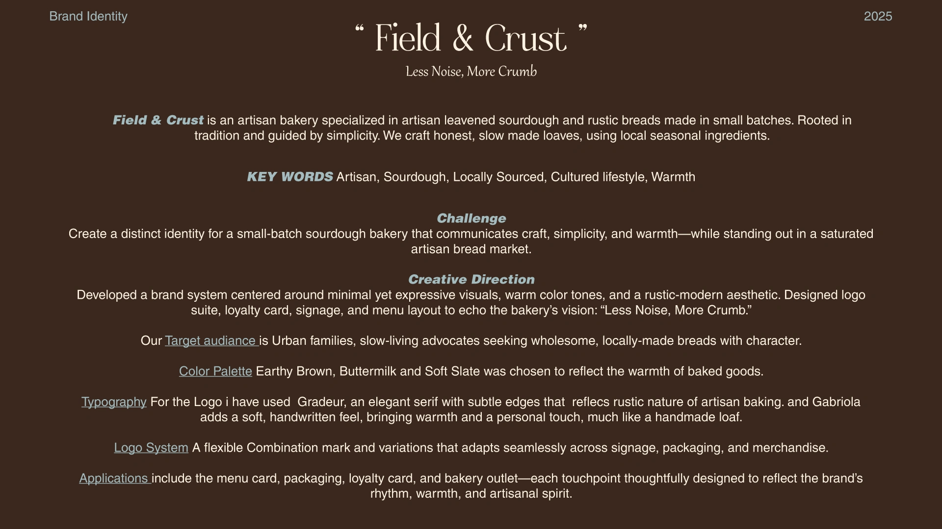 Creative Direction/ Brand Strategy Insight