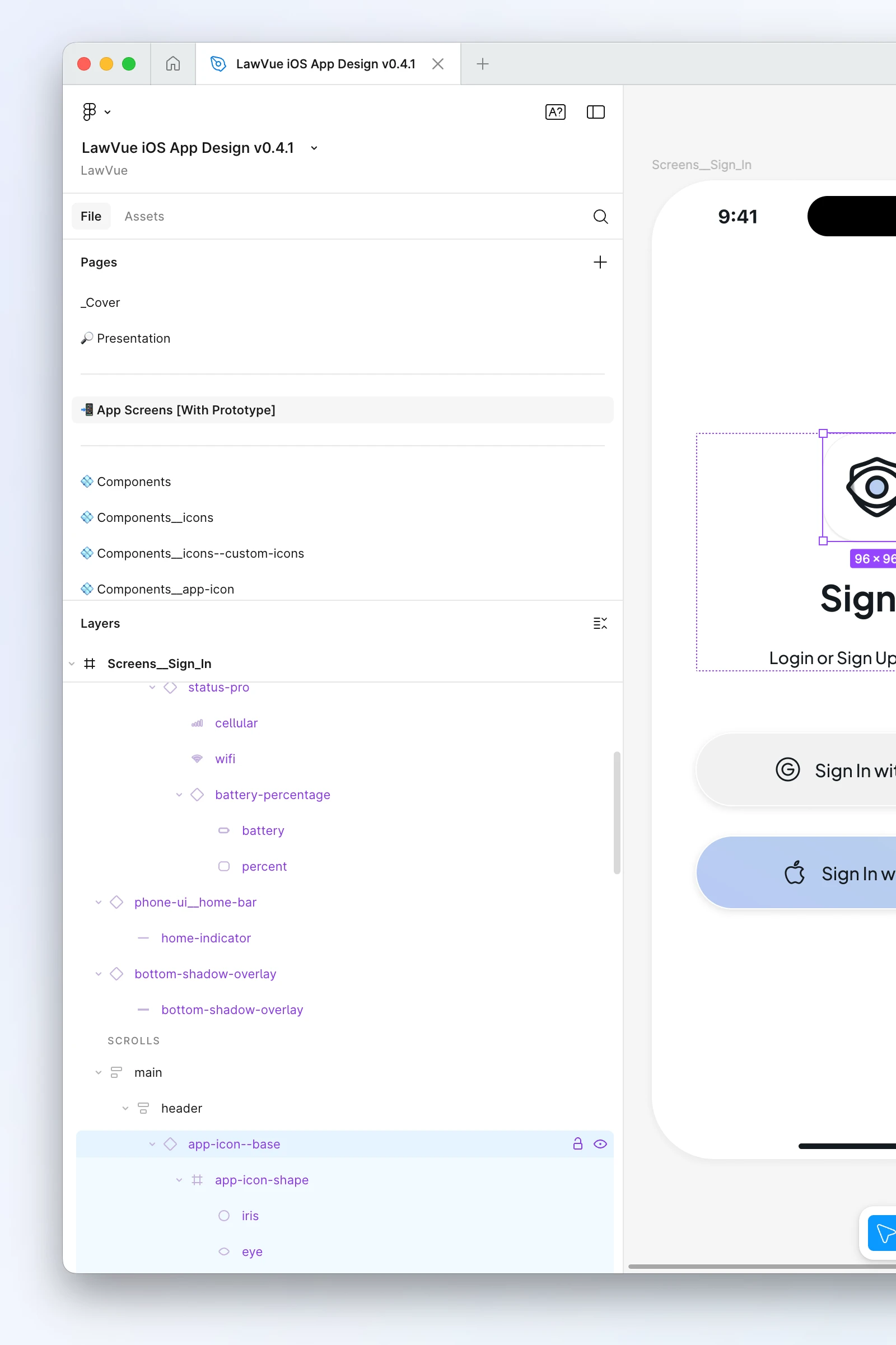 Semantically named layers and components
