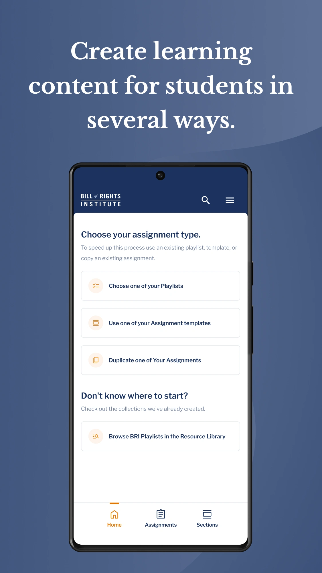 App Store Screenshot: Create Learning Content For Students In Several Ways