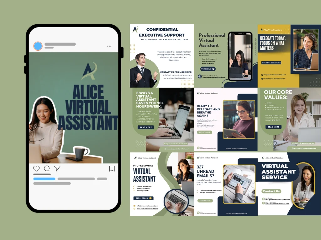 Alice Virtual Assistant - Social Media Content