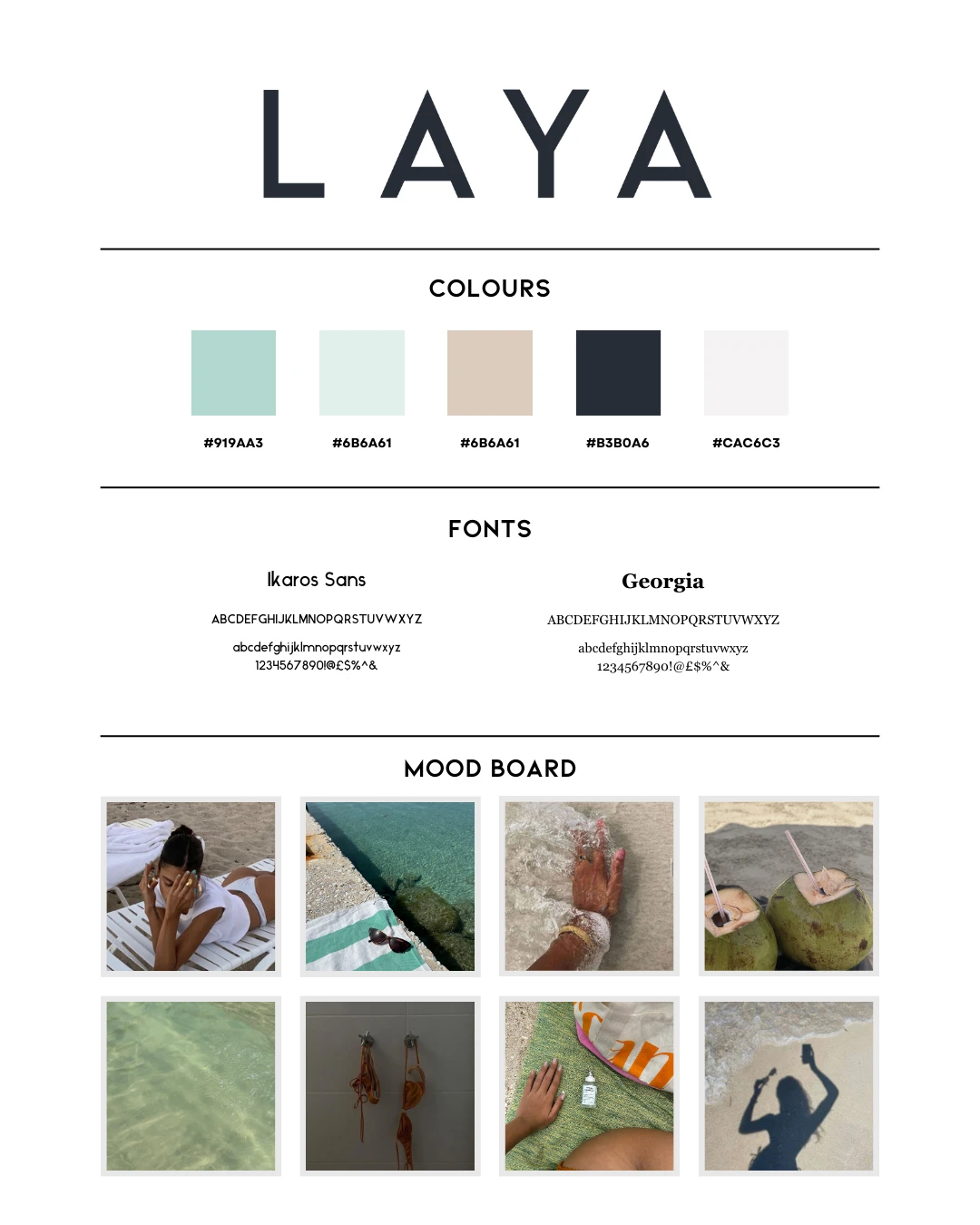 Refined brand visuals before diving into content