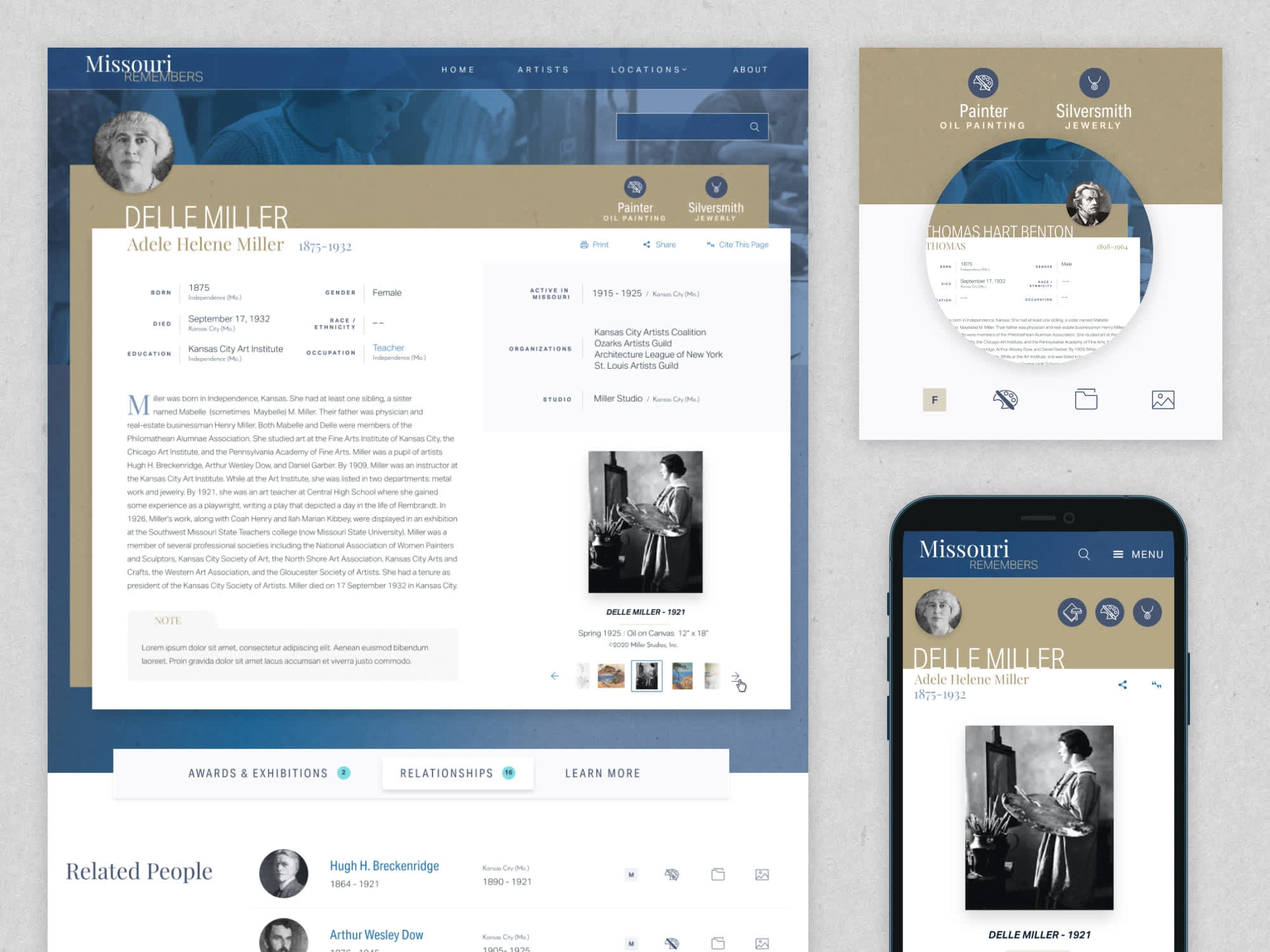 Artist Pages