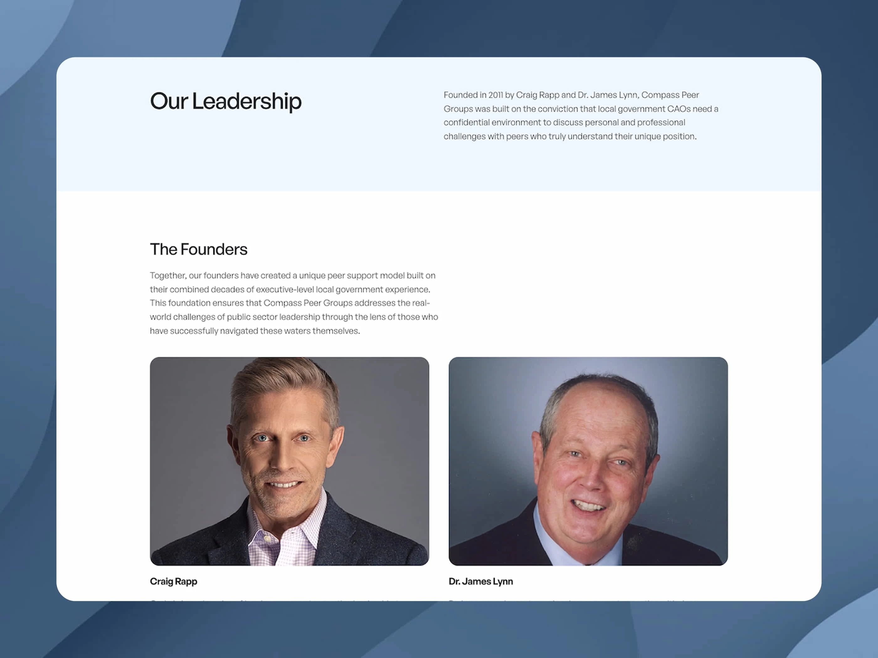 Leadership Section