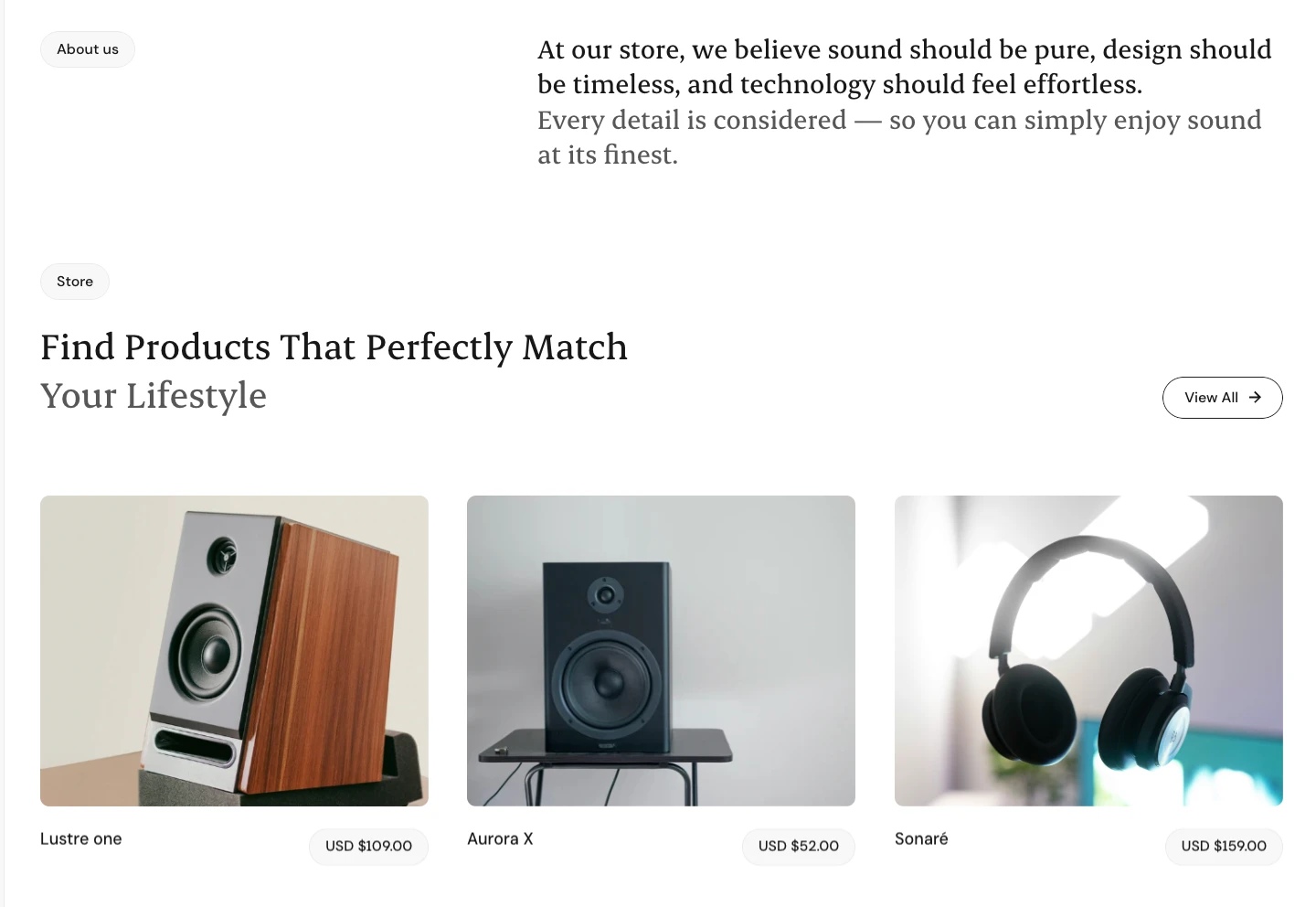 Ecommerce Storefront