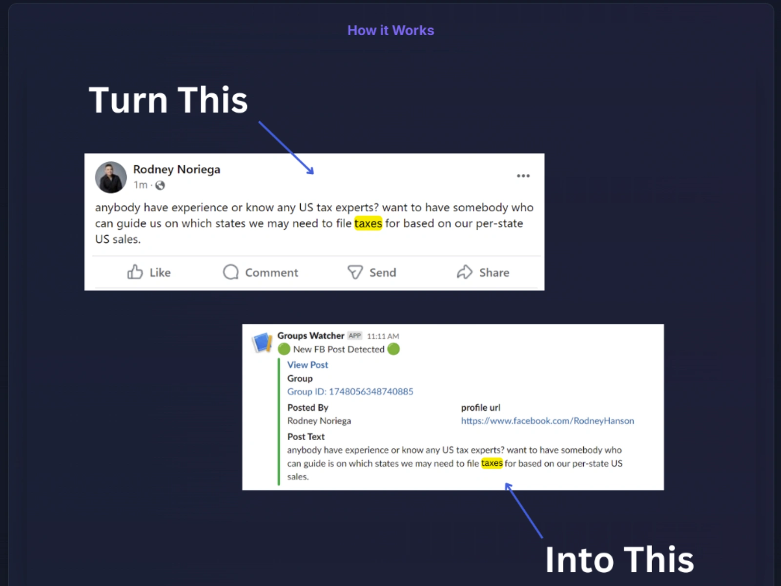 intent keyword trigger