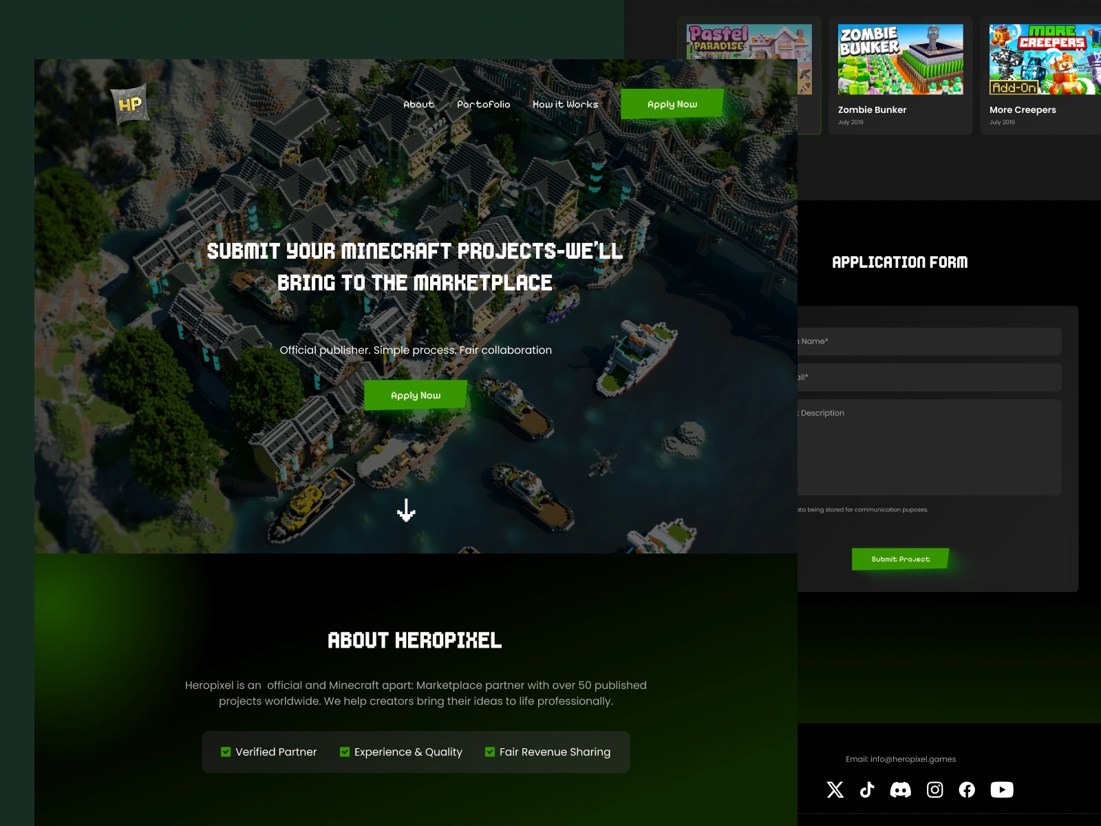 Heropixel Games (Minecraft Marketplace partner) - heropixel.games/publish/