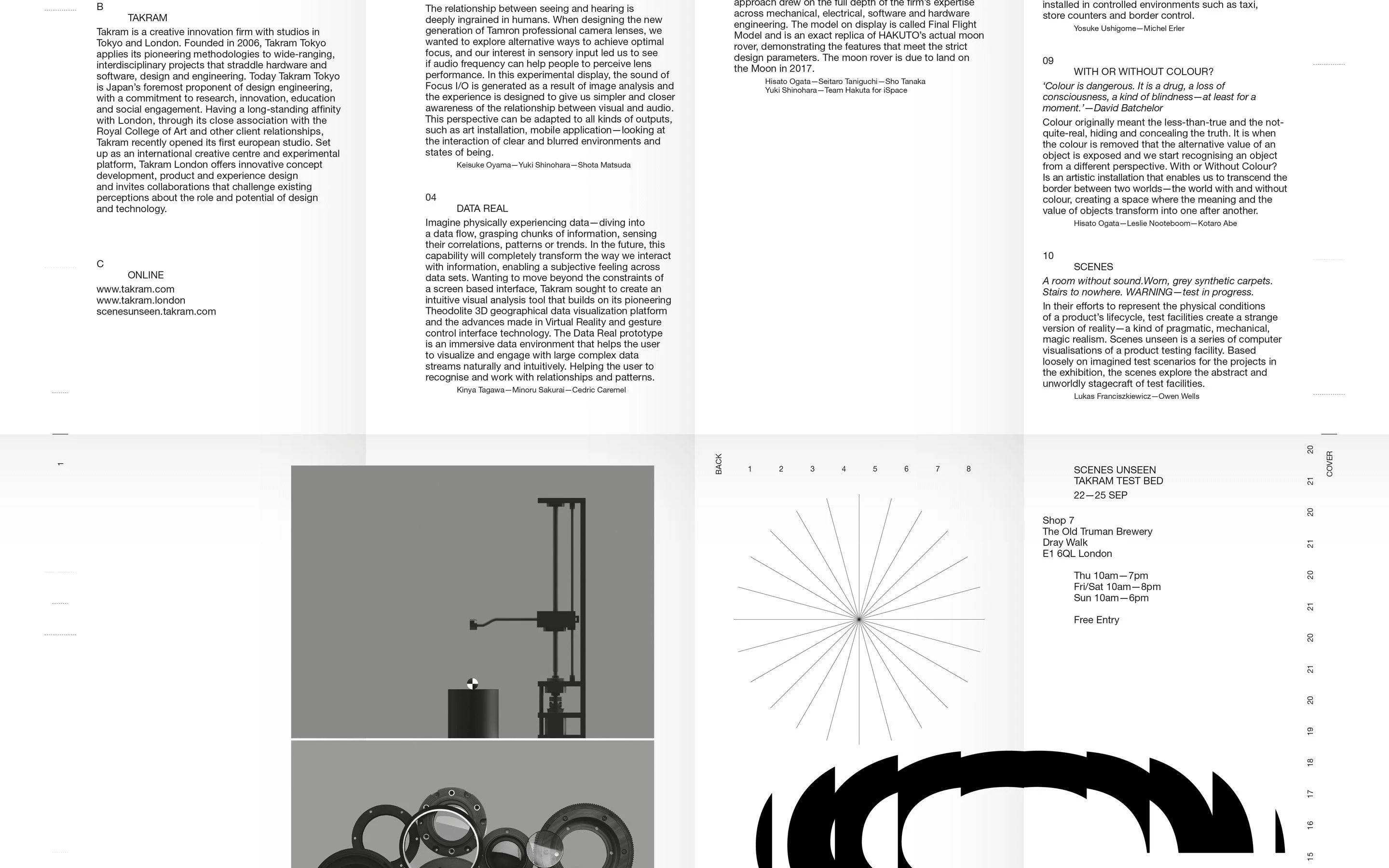 Scenes Unseen, Takram Studio, London Design Festival 2016 (exhibition, graphics)