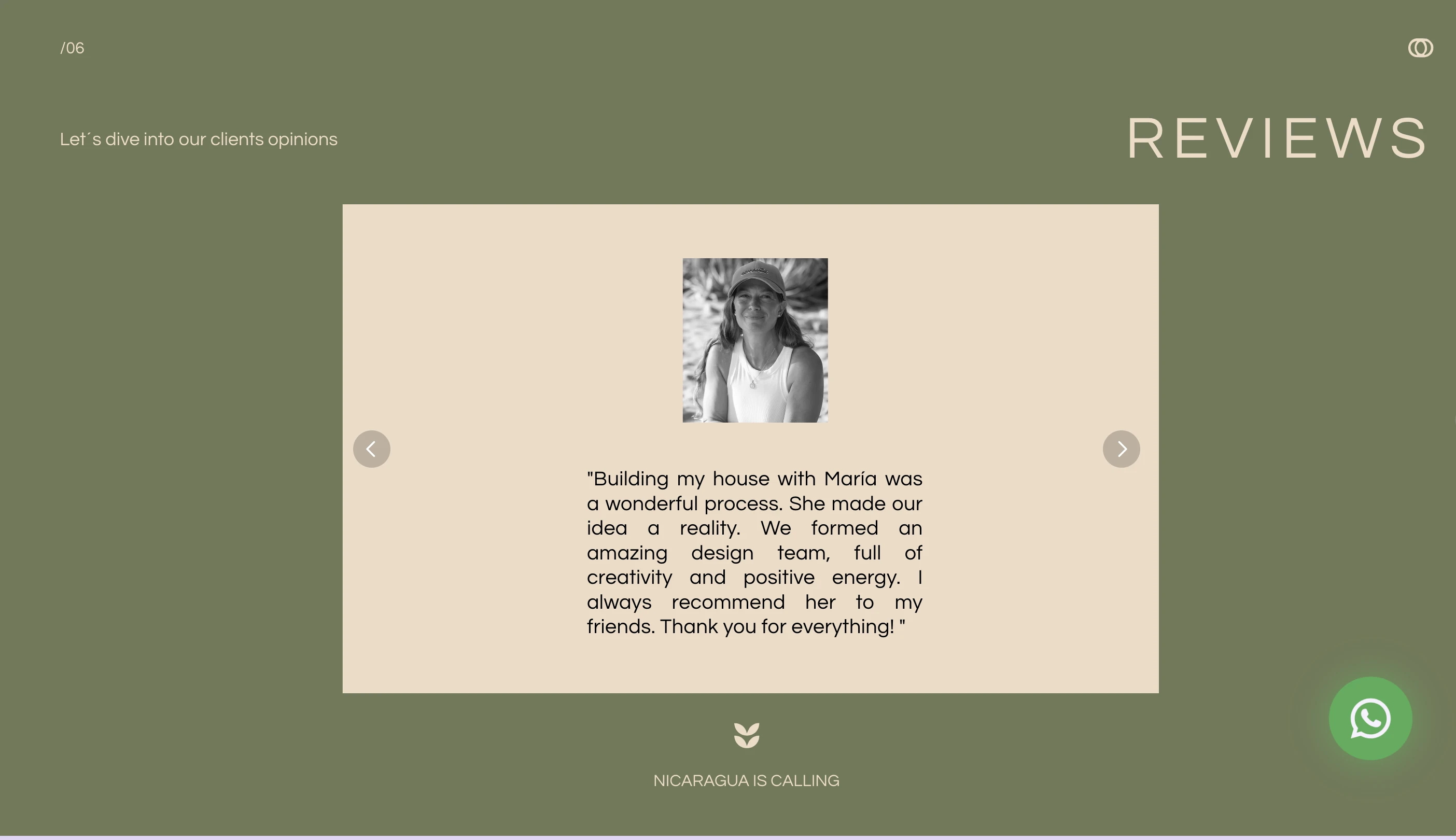 Reviews section