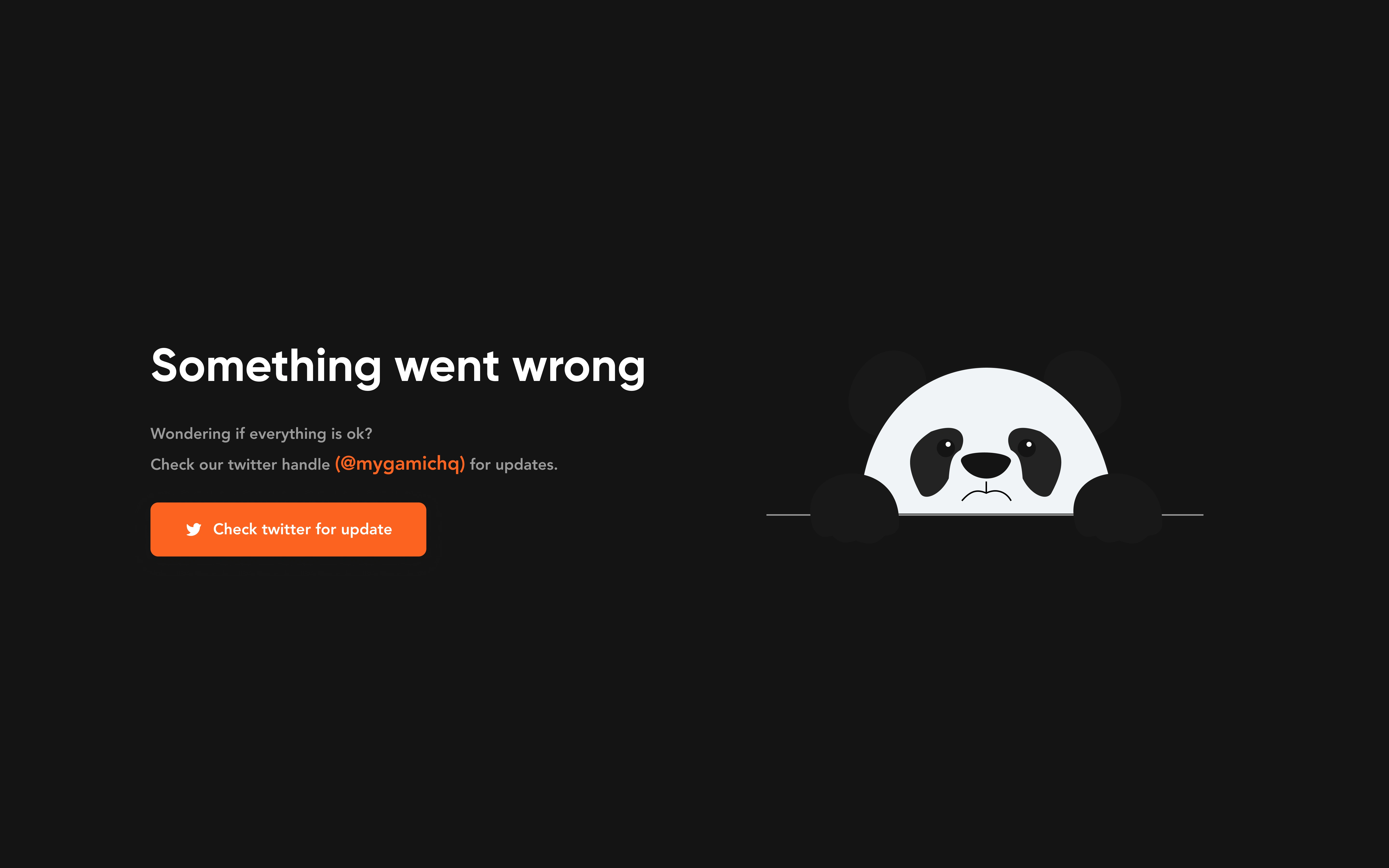 Error Page (Dark Mode)