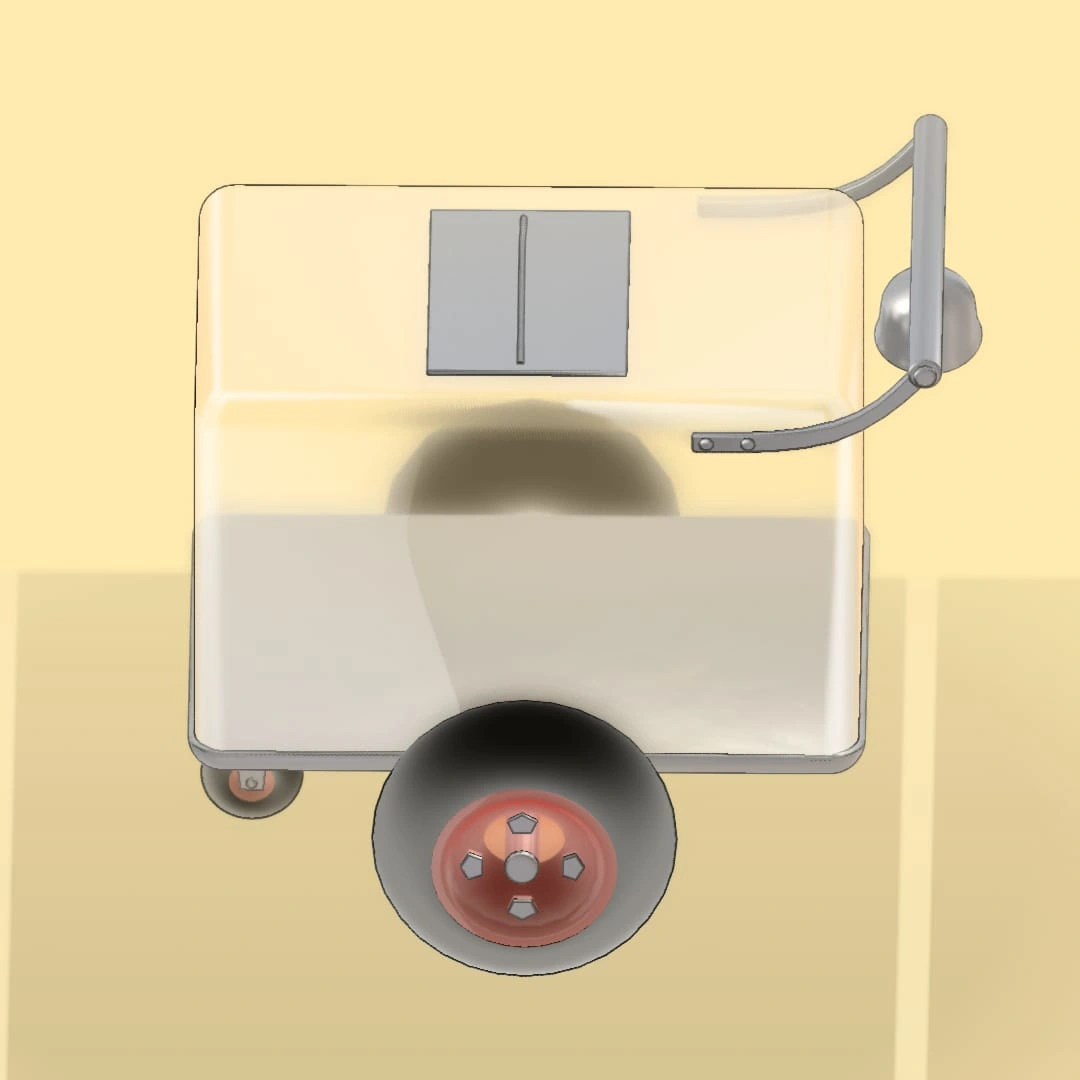 Close up of cart materials