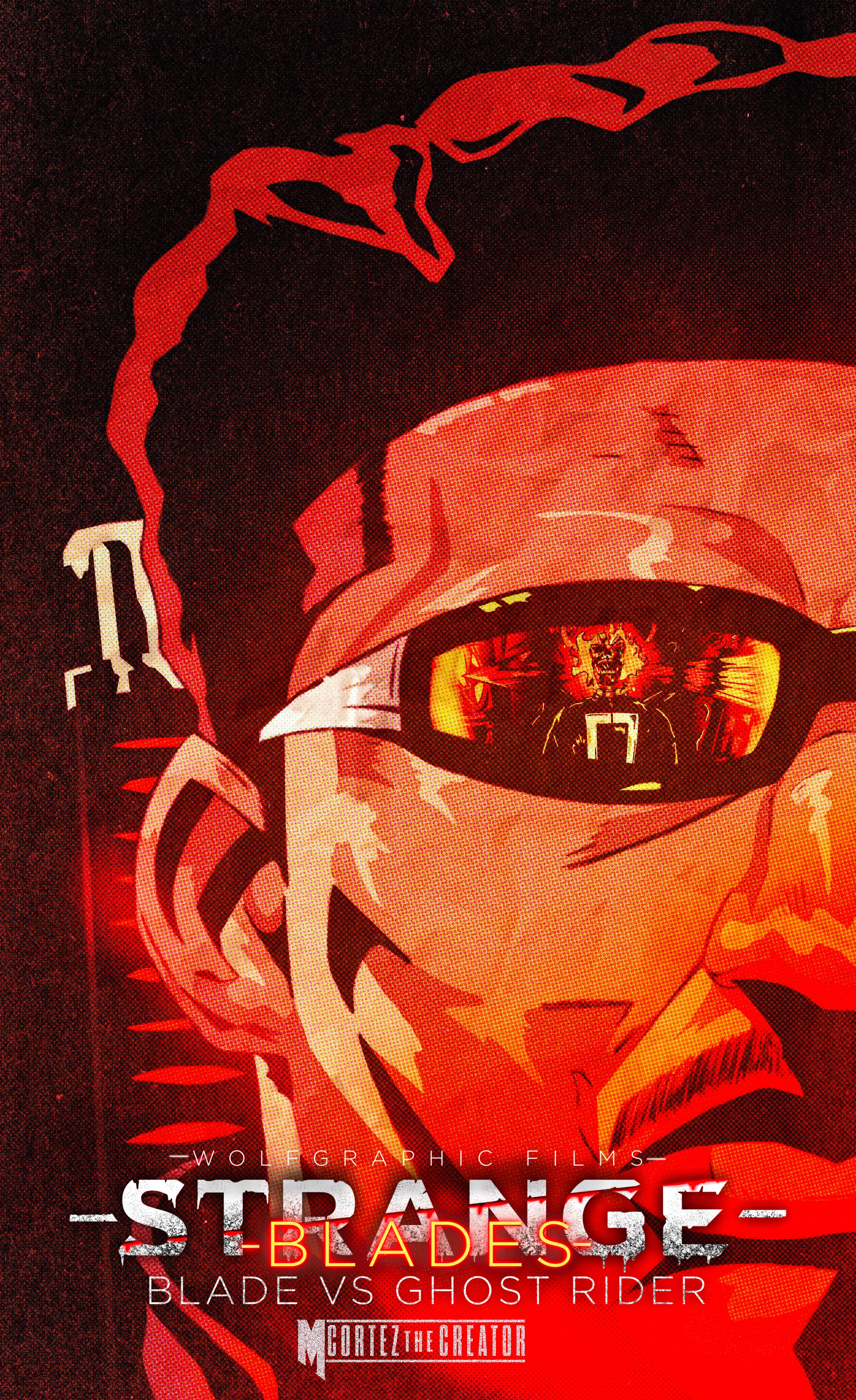 Strange Blades: Blade VS Ghost Rider | Fan film alternative poster for King Vader