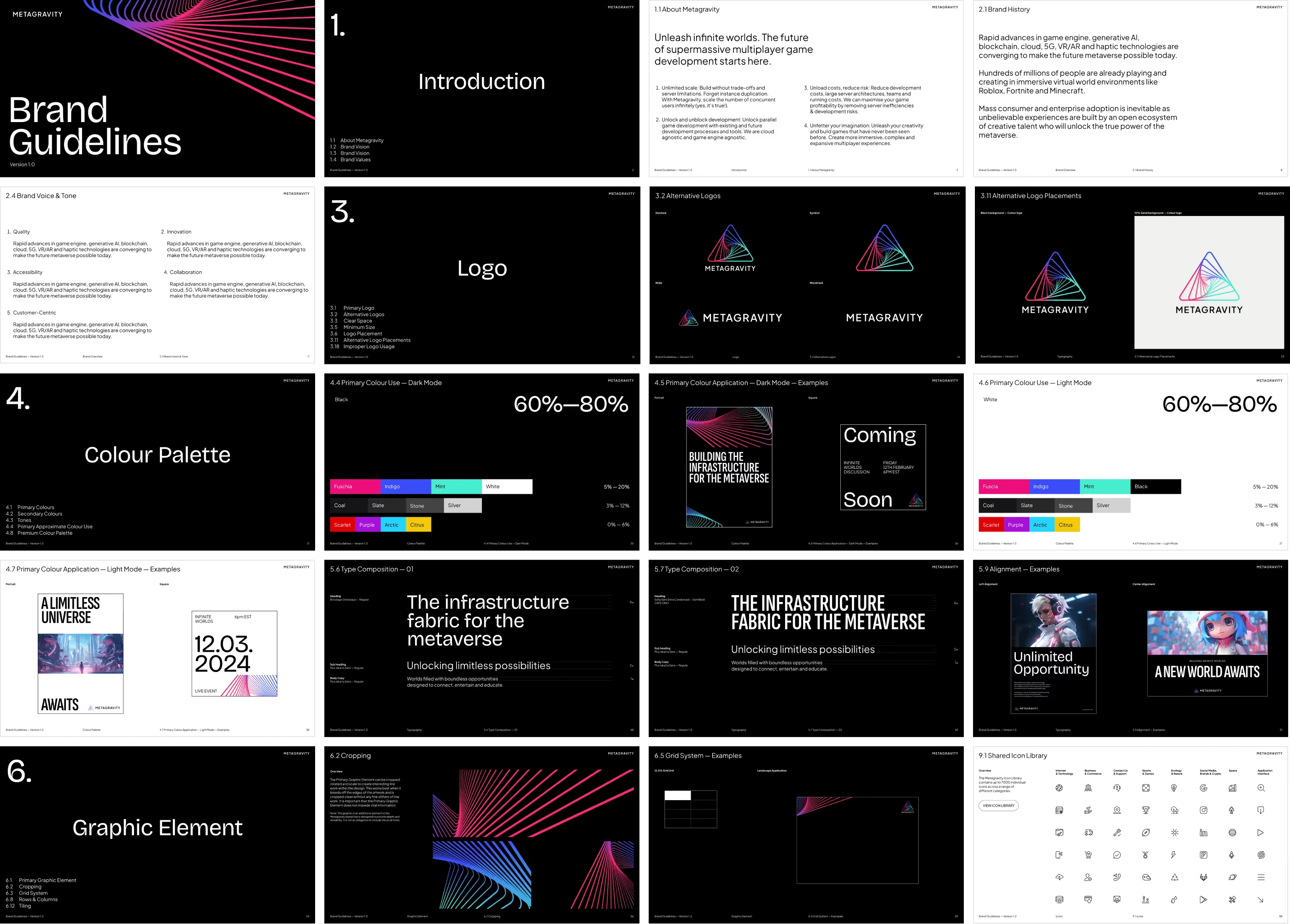 Translating the refreshed identity into a digital system built around contrast, scale, and the oversized mark.