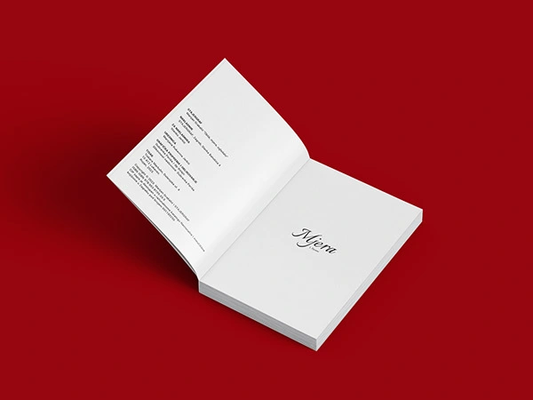 Impressum (Imprint) — Technical Section; left: Section Beginning