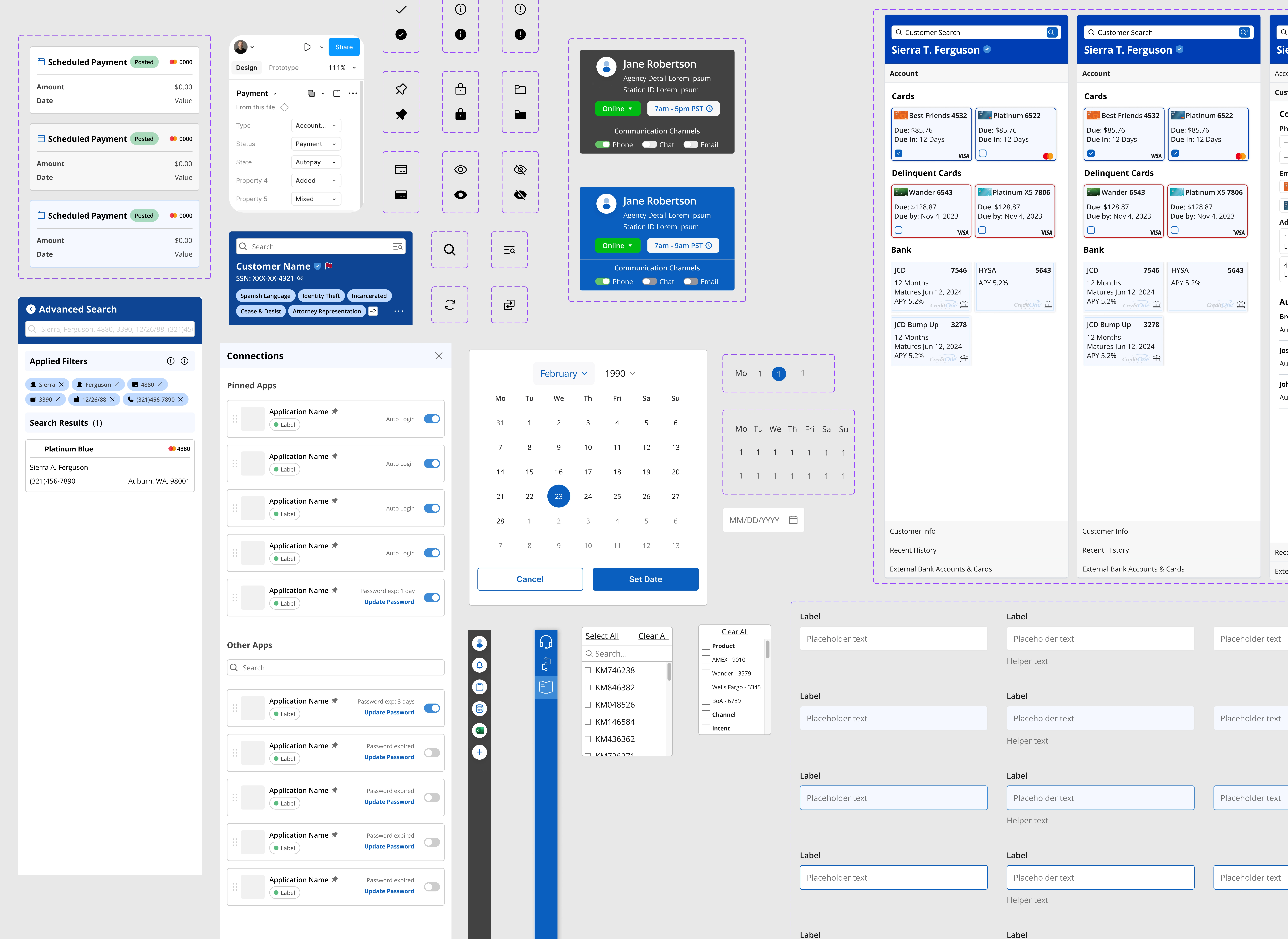 Some components from the system