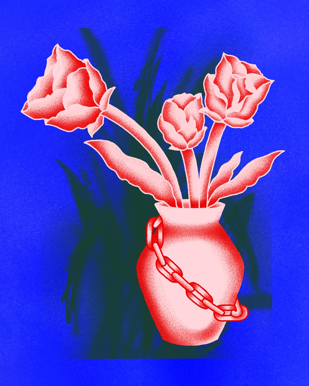 Chained Flowers Illustrations