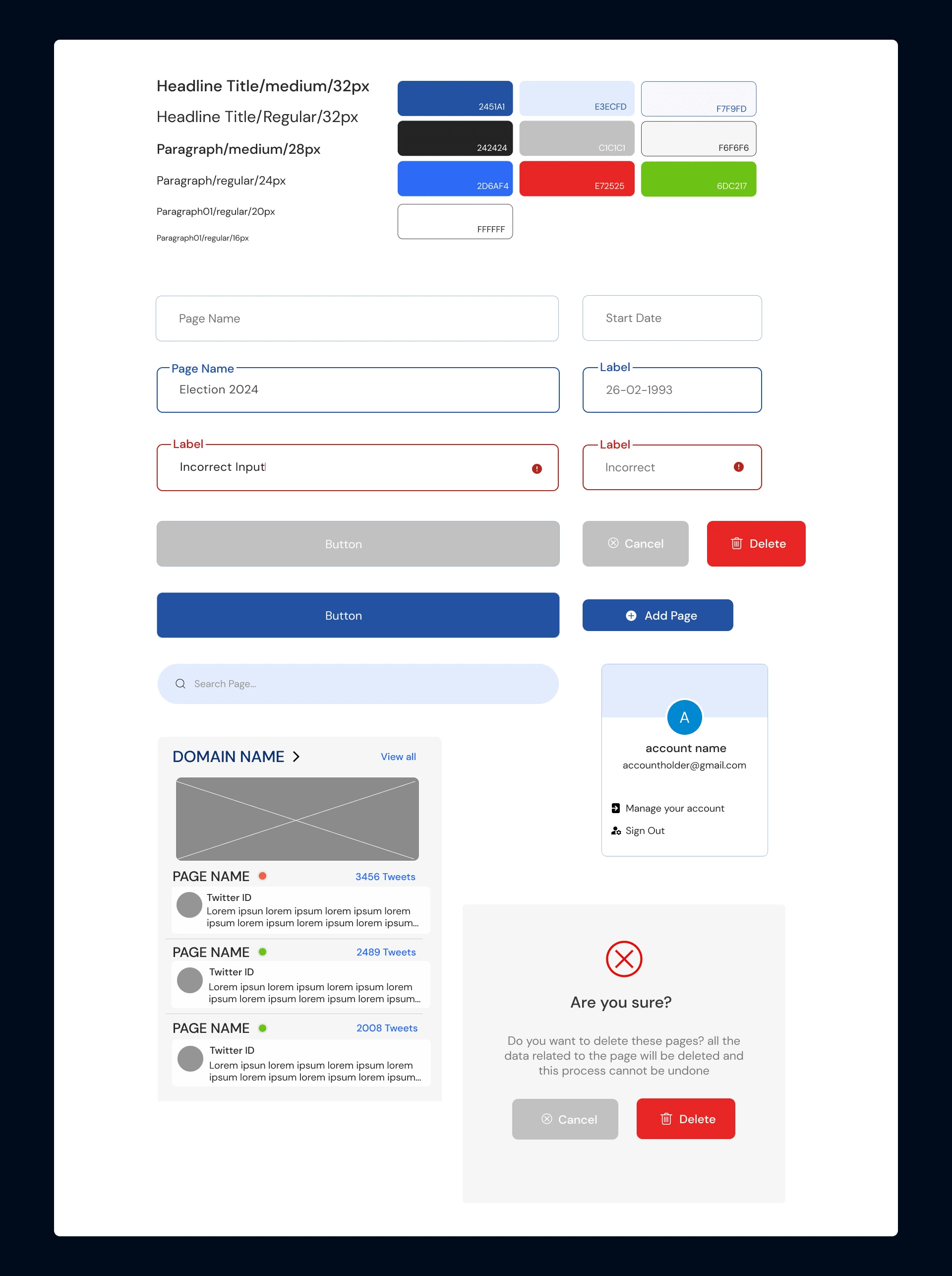 Design System/ Style Guide for Socio