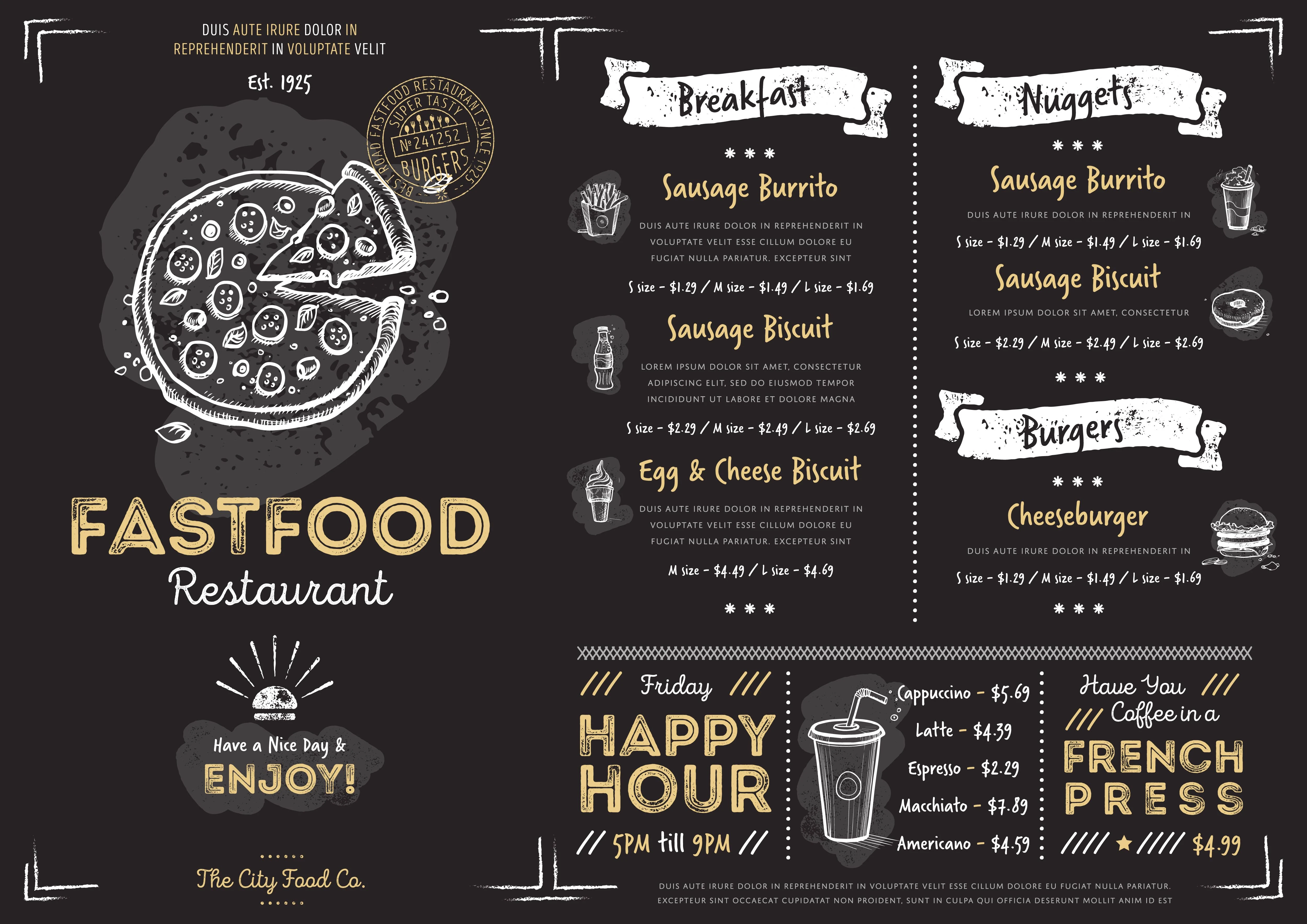 Menu Designs