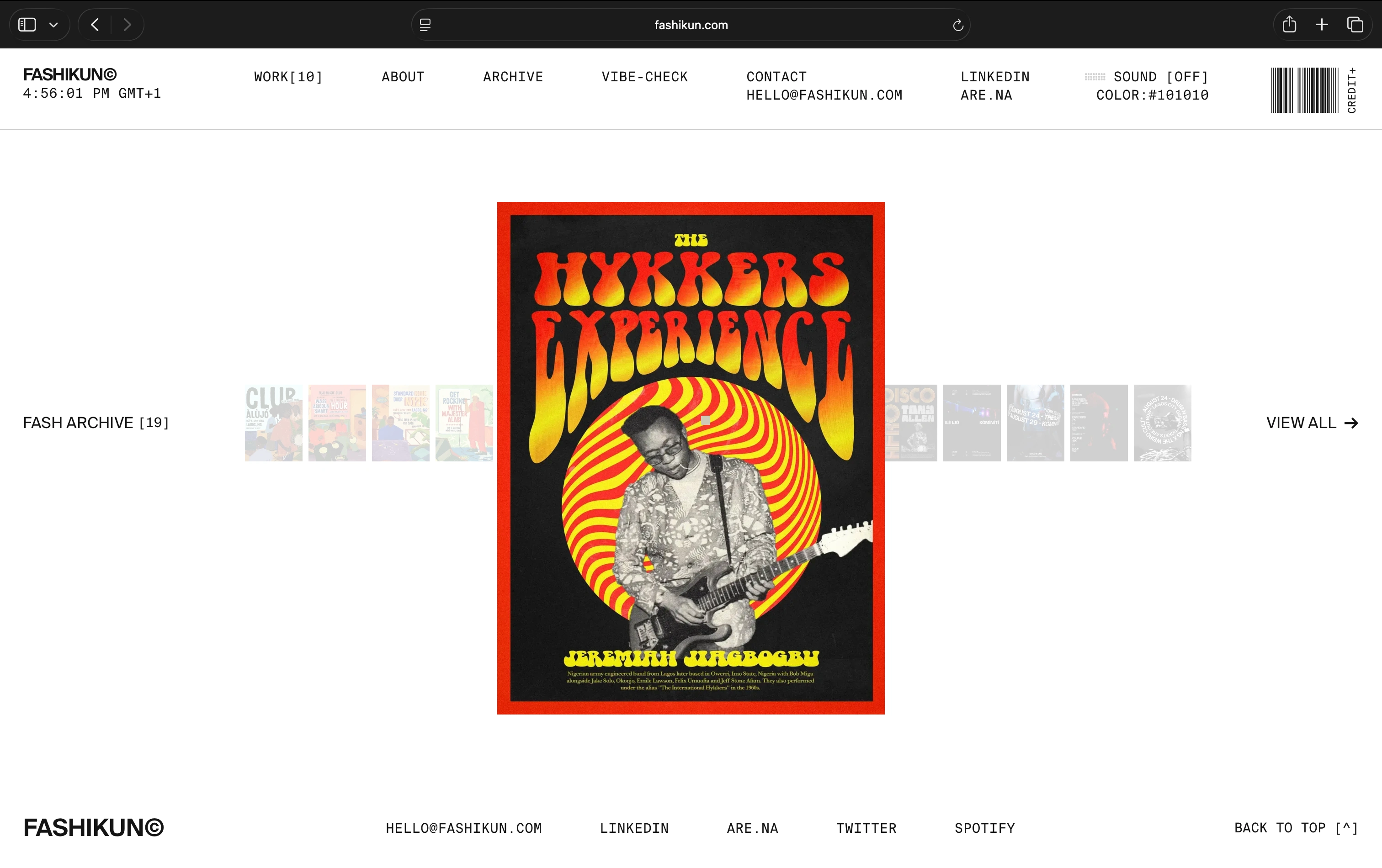 Featured archive section