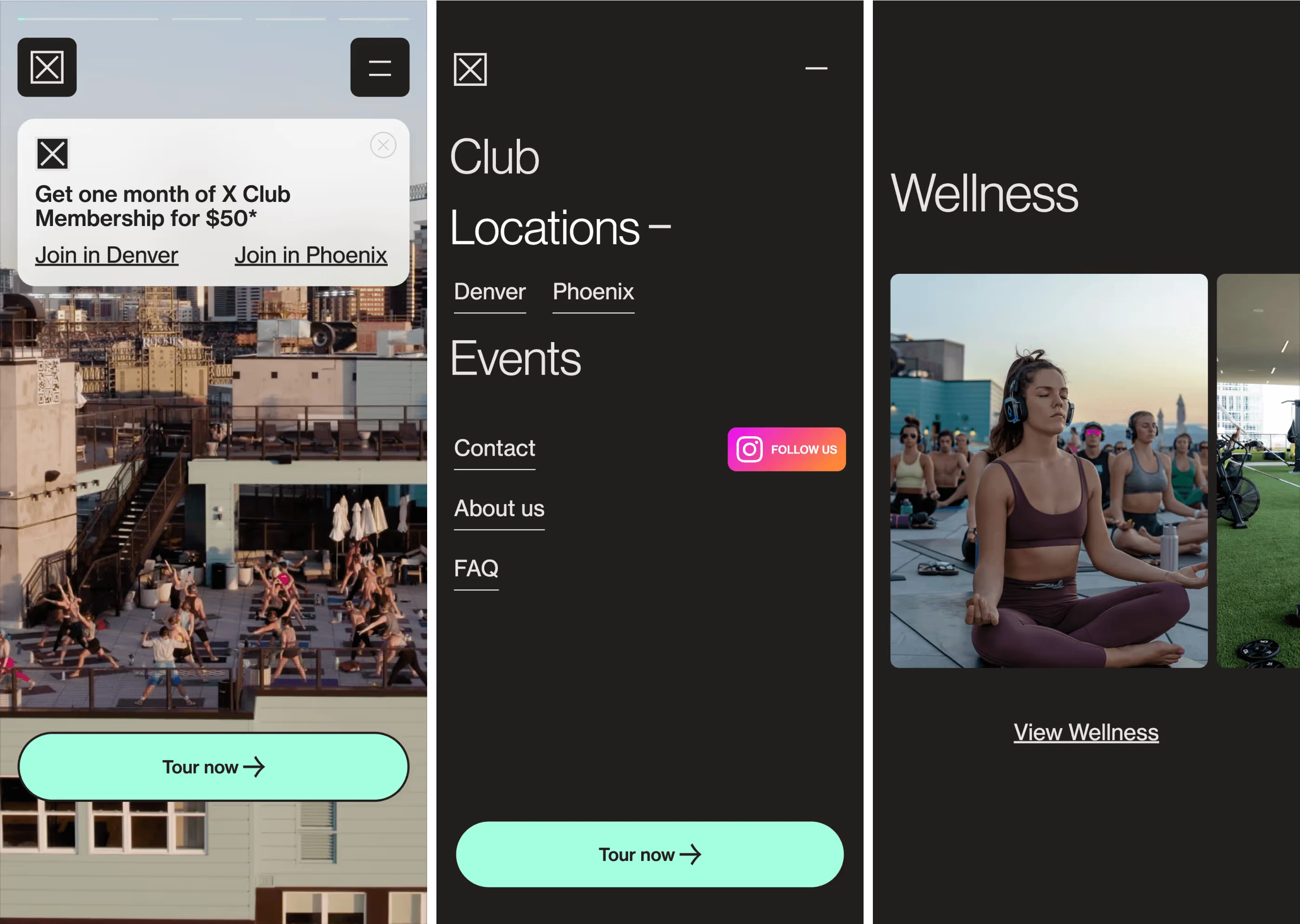 Simplifying the site architecture into a cleaner, touch-first navigation pattern.