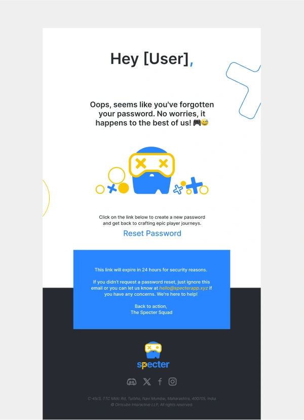 Emailer template