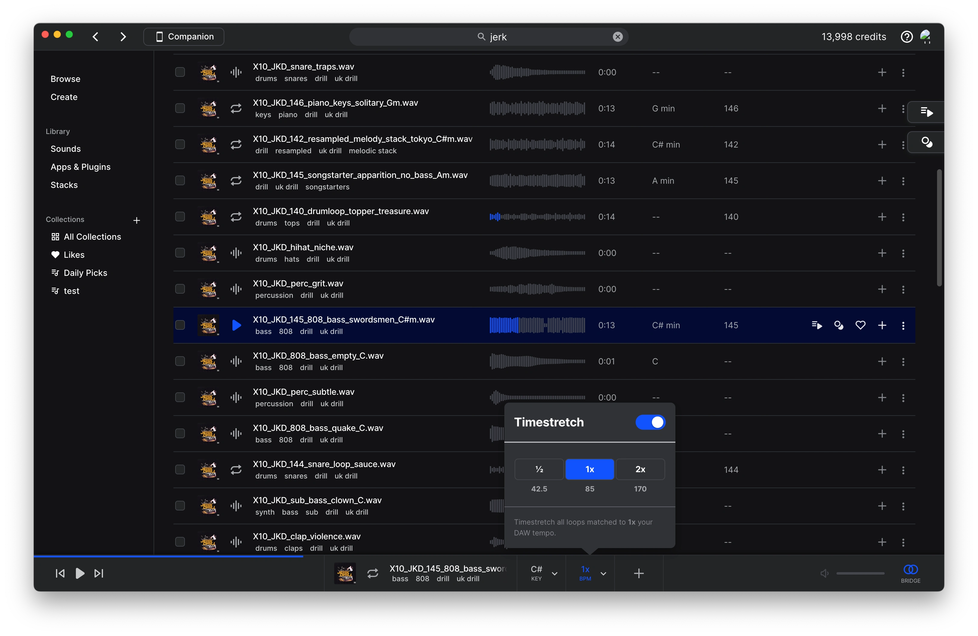 Splice Desktop: Timestetch Component