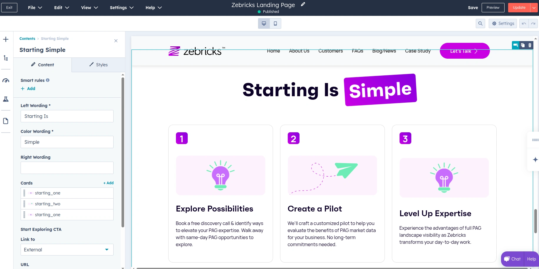 Starting Simple Module Editor