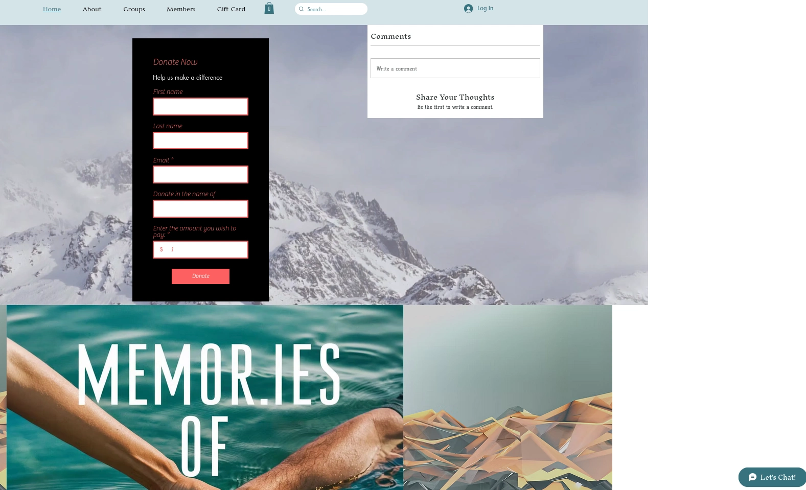 The previous iteration of Tony's website. The elements and story were there, we just needed to fix things!