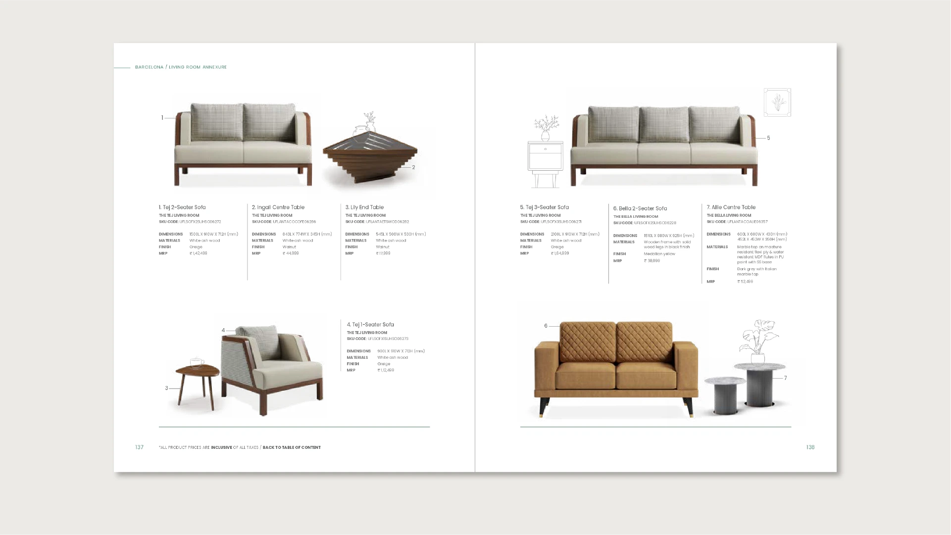 Annexure Design - view the flipbook linked above to see all spreads