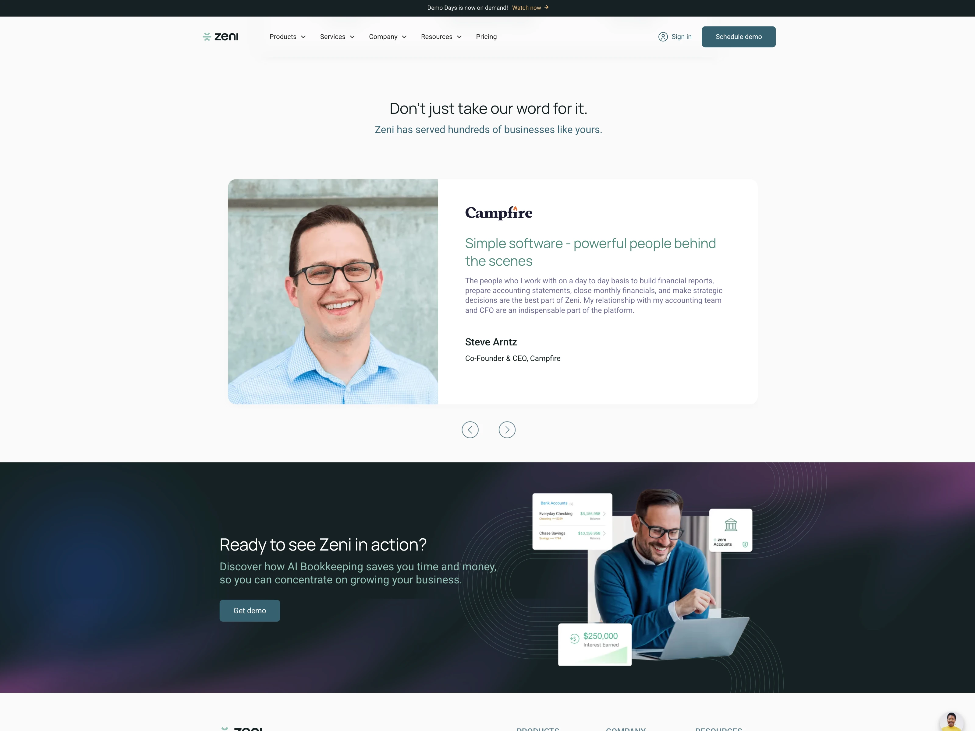 Home: Testimonials + CTA