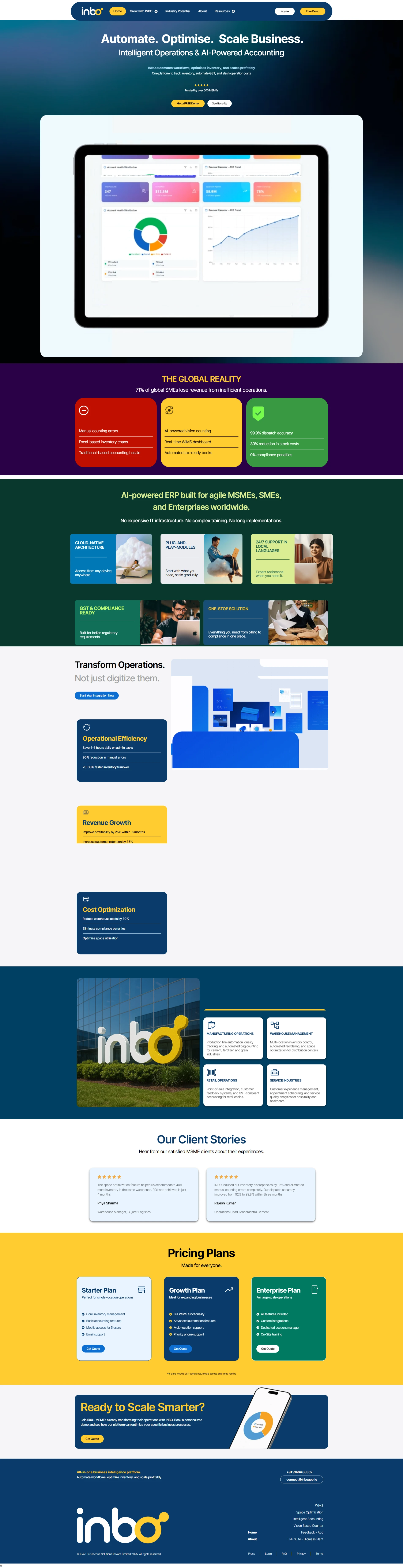 INBO App - Landing Page Redesign
