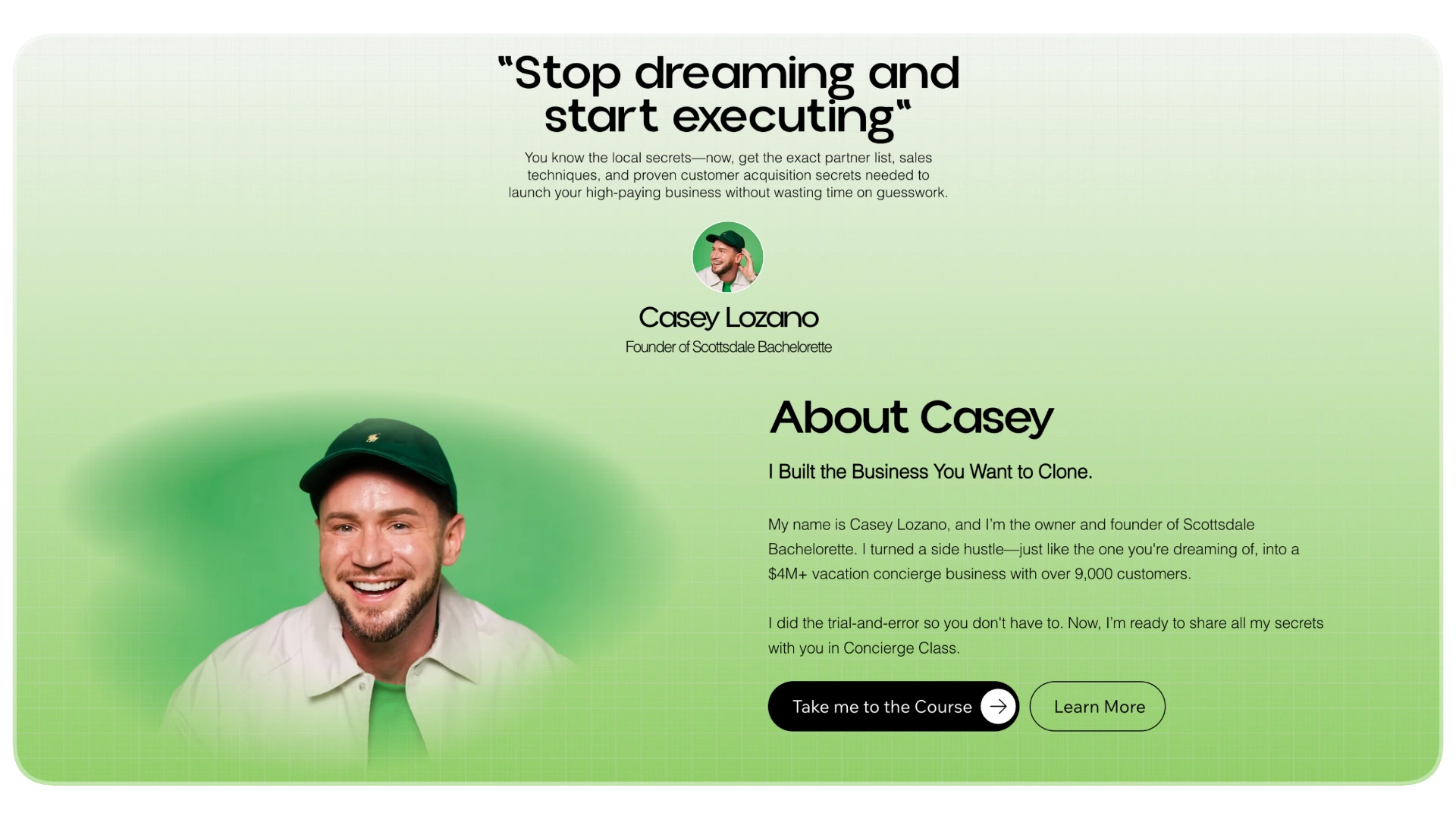 Concierge Class about Casey