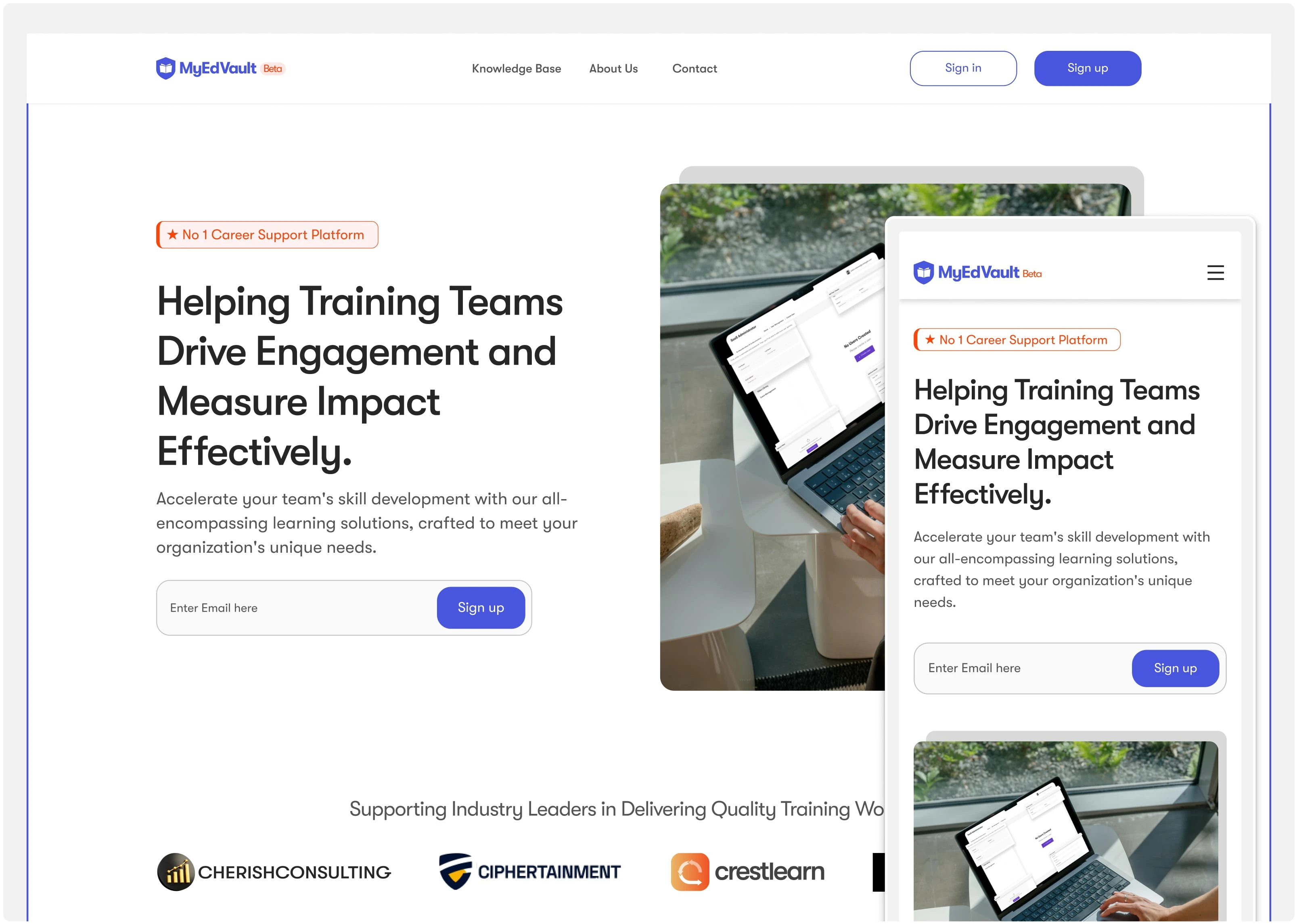 The Landing Page (MVP)
