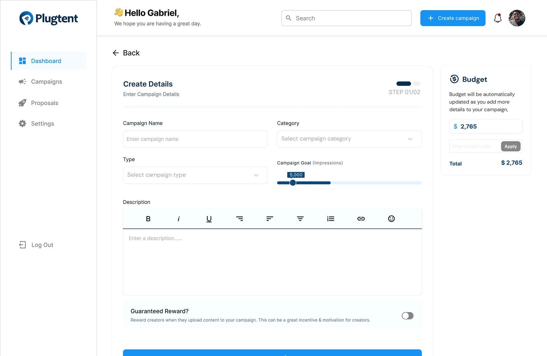 Create Campaign By Business