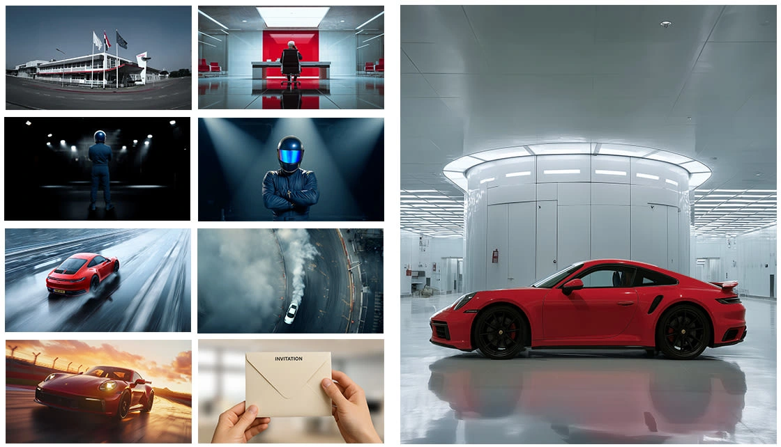 Compilation of images initially created for the video